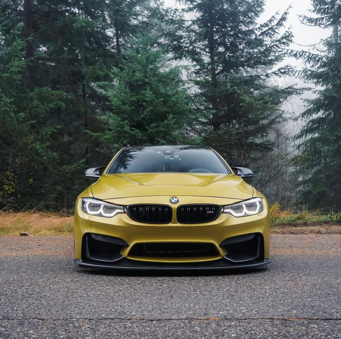 F80 M3 / F82 F83 M4 K Style Carbon Fiber Front Lip