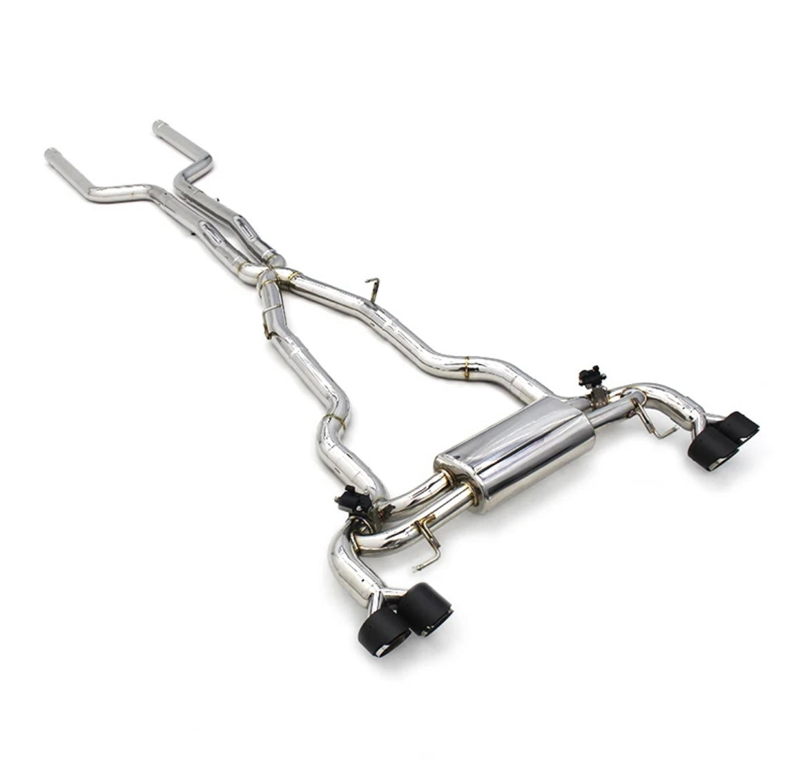 F90 M5 CEN-CAL VALVED CATBACK EXHAUST - STAINLESS STEEL