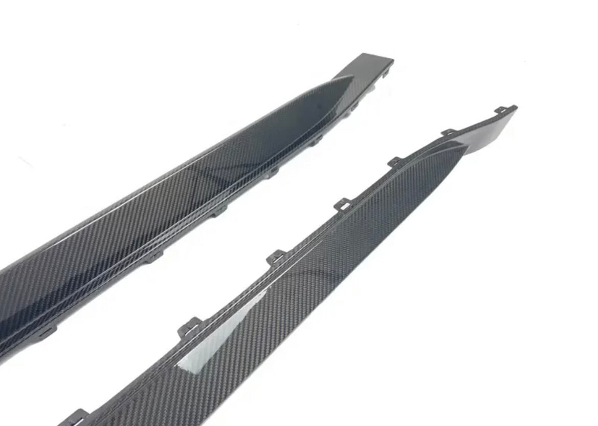 G8X M3/M4 - Carbon Fiber OEM Style Carbon Fiber Side Skirt Replacement