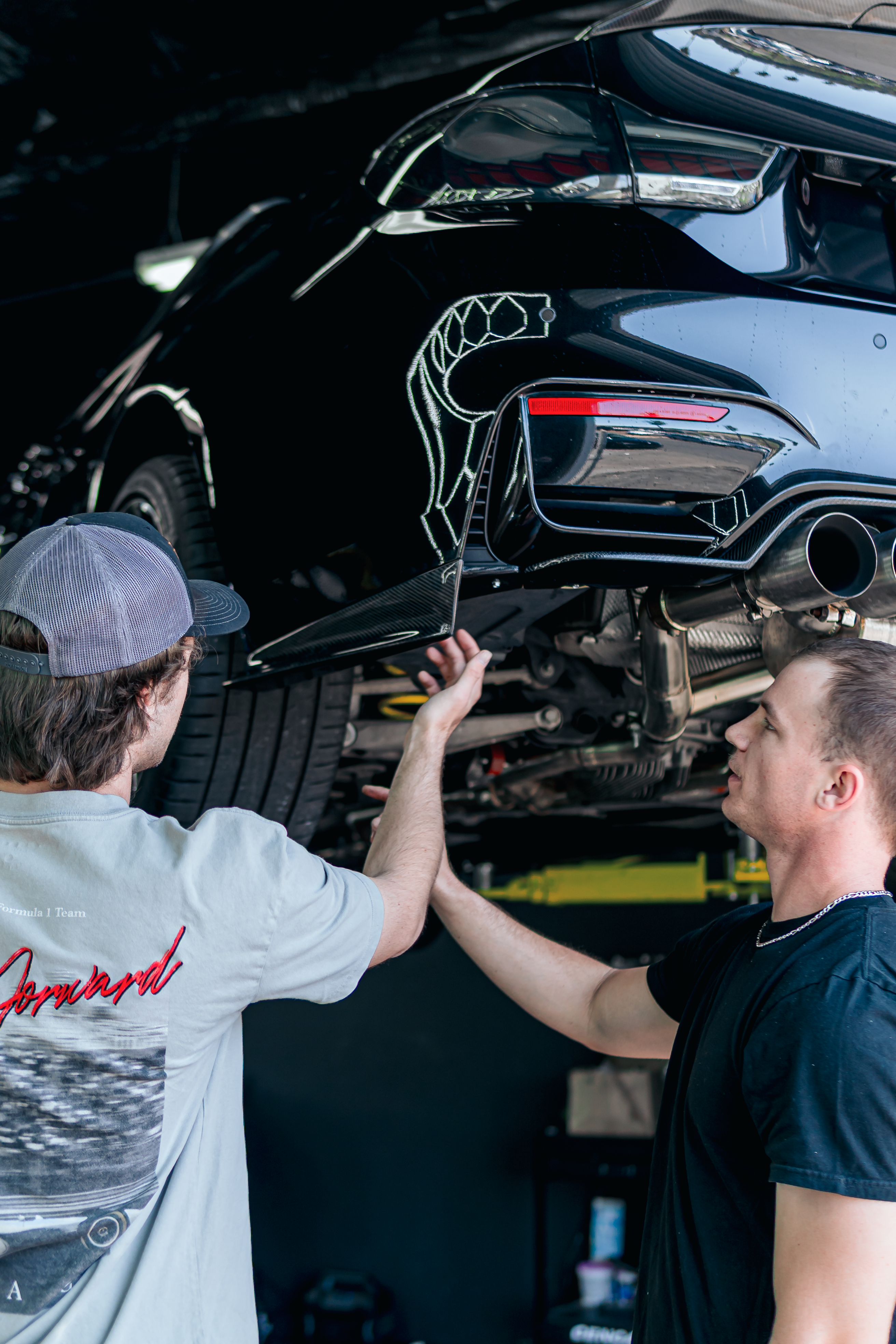 BMW F8X M3/M4 PSM 4PC Carbon Fiber Diffuser - F80/F82/F83