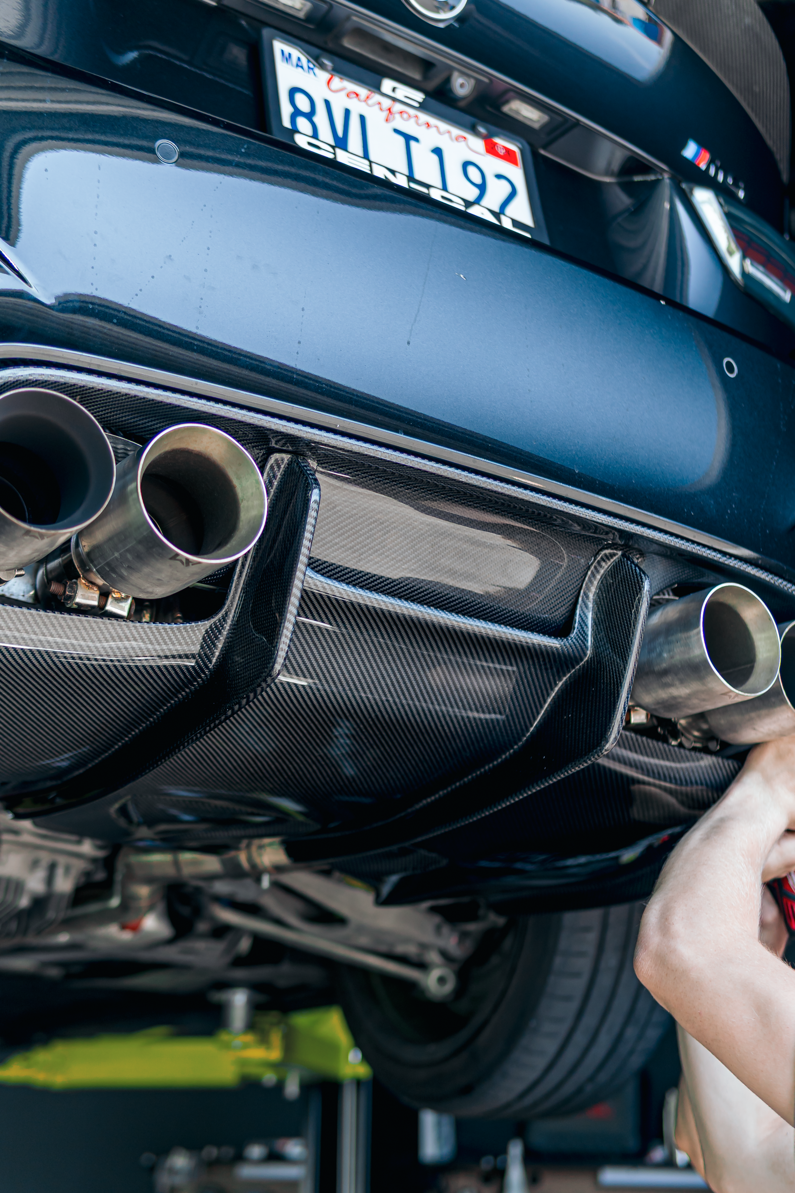 BMW F8X M3/M4 PSM 4PC Carbon Fiber Diffuser - F80/F82/F83