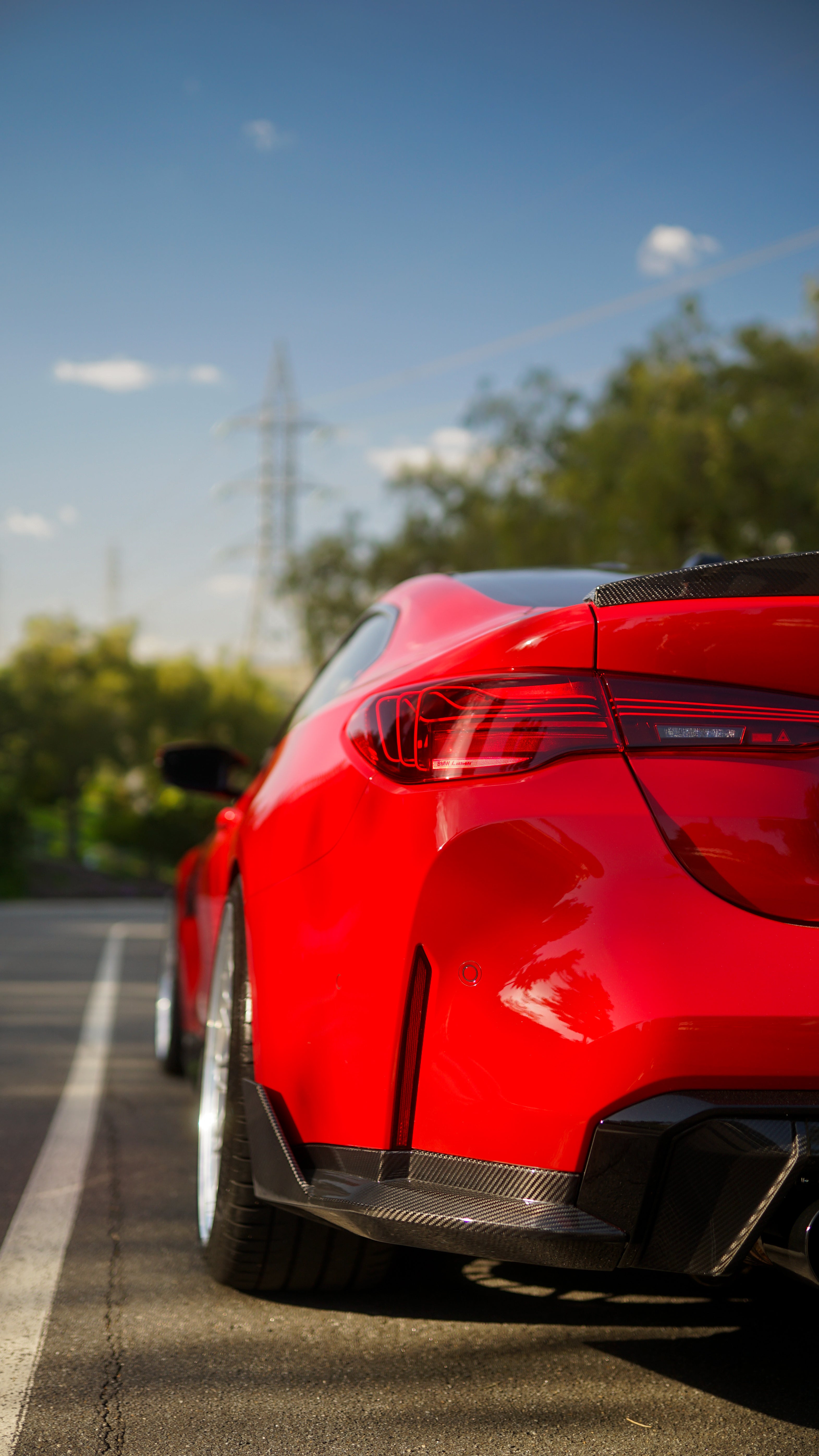 G8X M3/M4 Carbon Fiber Rear Bumper MP Splitters
