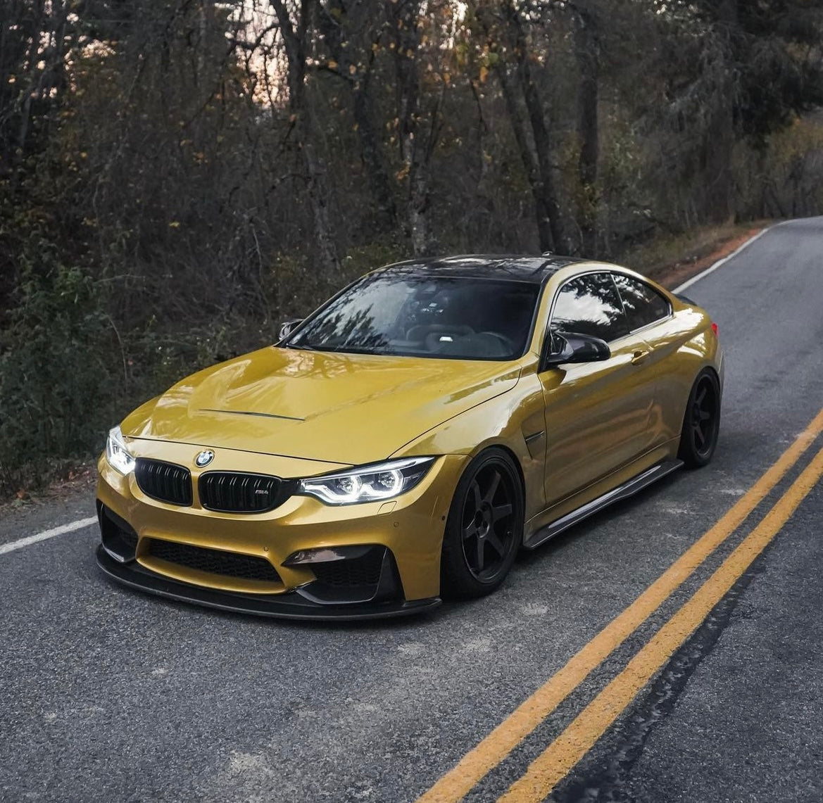 F80 M3 / F82 F83 M4 K Style Carbon Fiber Front Lip