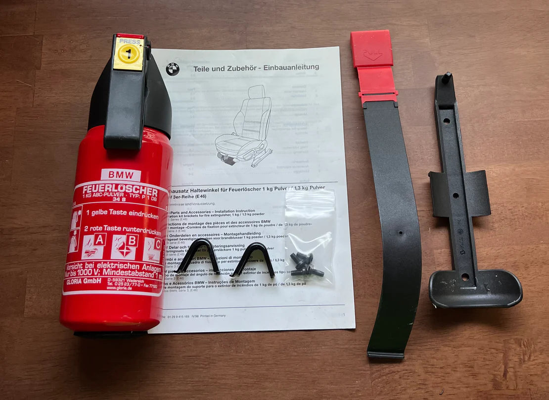 OEM E46 FIRE EXTINGUISHER KIT