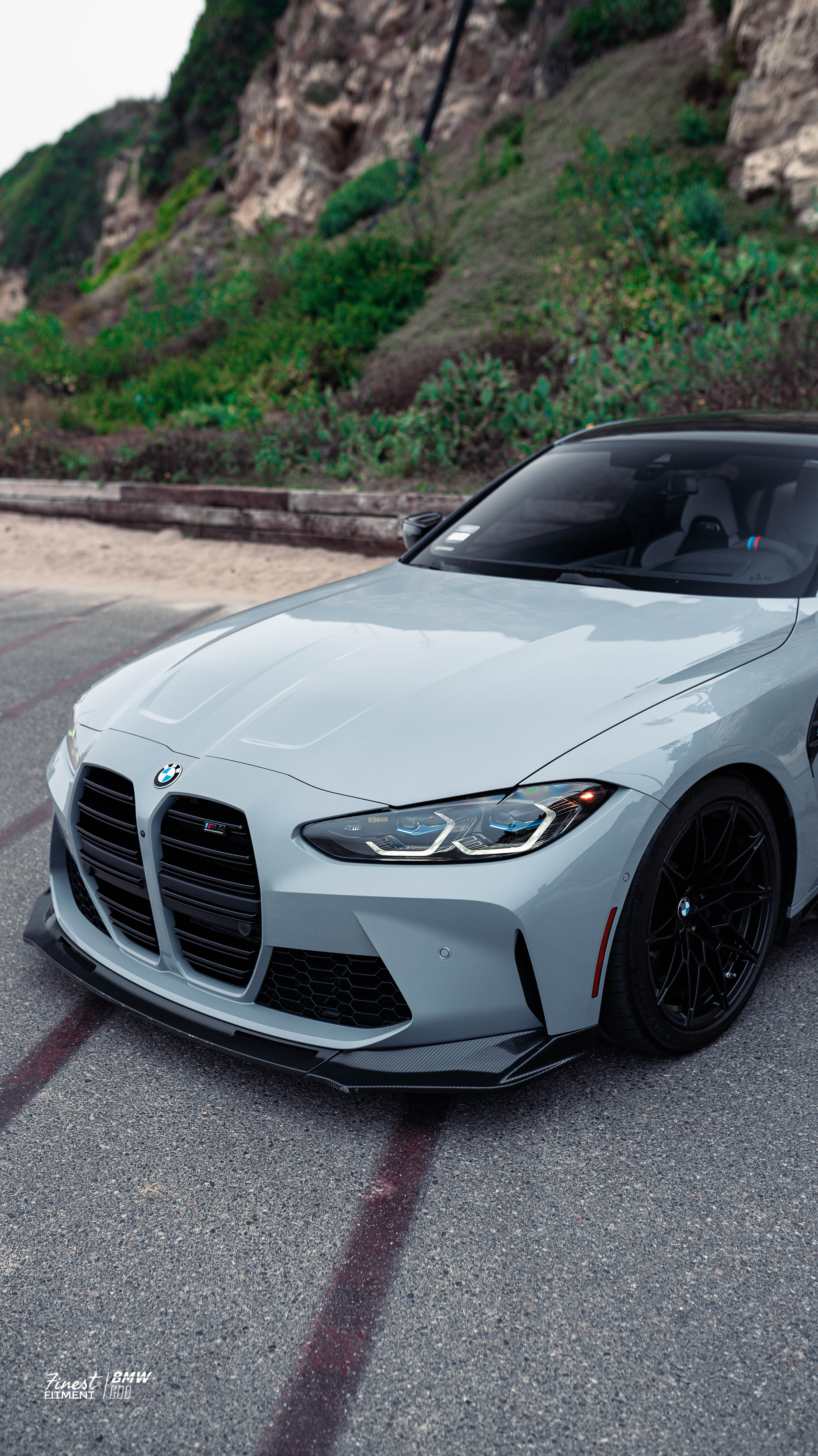 V Style V1 Carbon Fiber Front Lip 3pc - G8X M3/M4