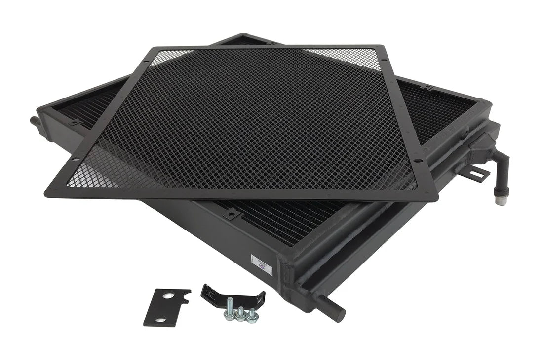 BMW F3X/F2X B58/B48 Triple-Pass Heat Exchanger w/ Rock Guard - Black