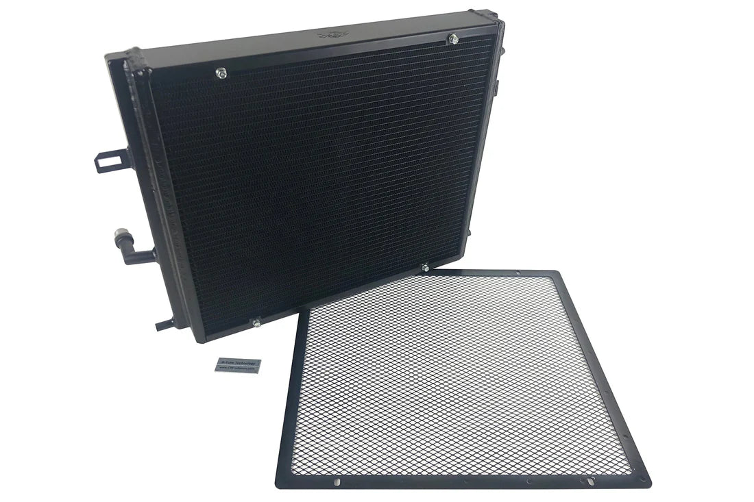 BMW F3X/F2X B58/B48 Triple-Pass Heat Exchanger w/ Rock Guard - Black