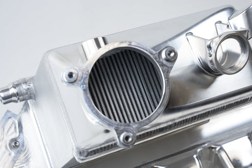 CSF BMW S58 "Level-Up" Charge Air Cooler Manifold - Raw Billet