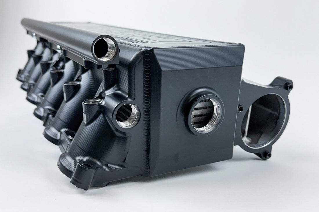 CSF BMW Gen 2 B58 Race X Charge Air Cooler Manifold - Thermal Dispersion Black