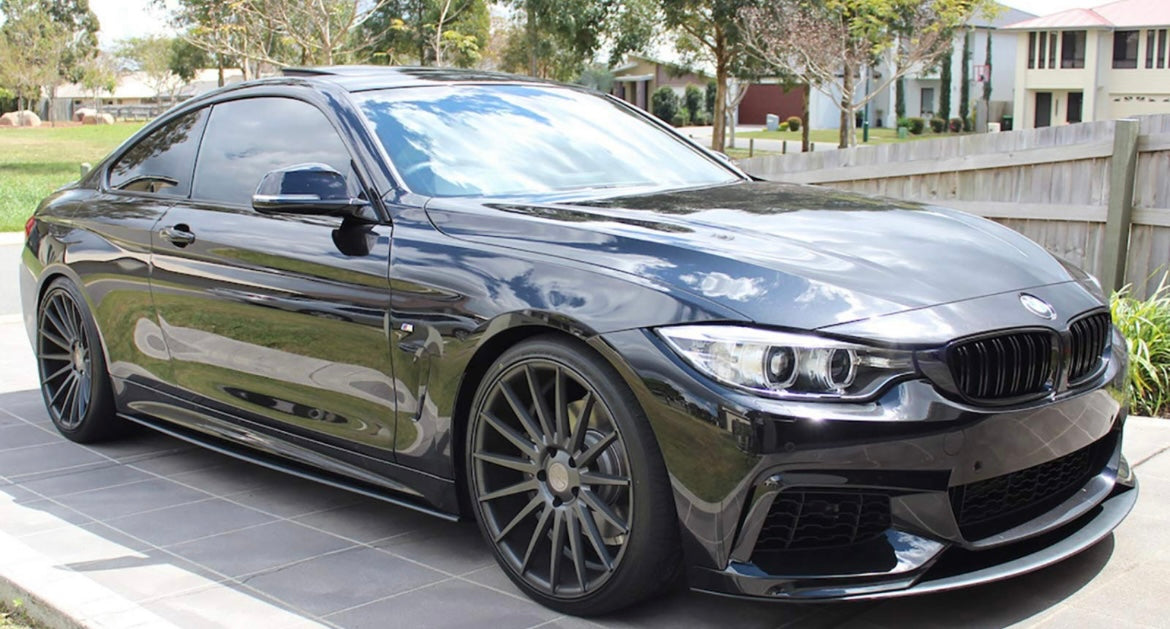 F3X 4 Series Black MP Side Skirt Extensions- F32/F33/F36