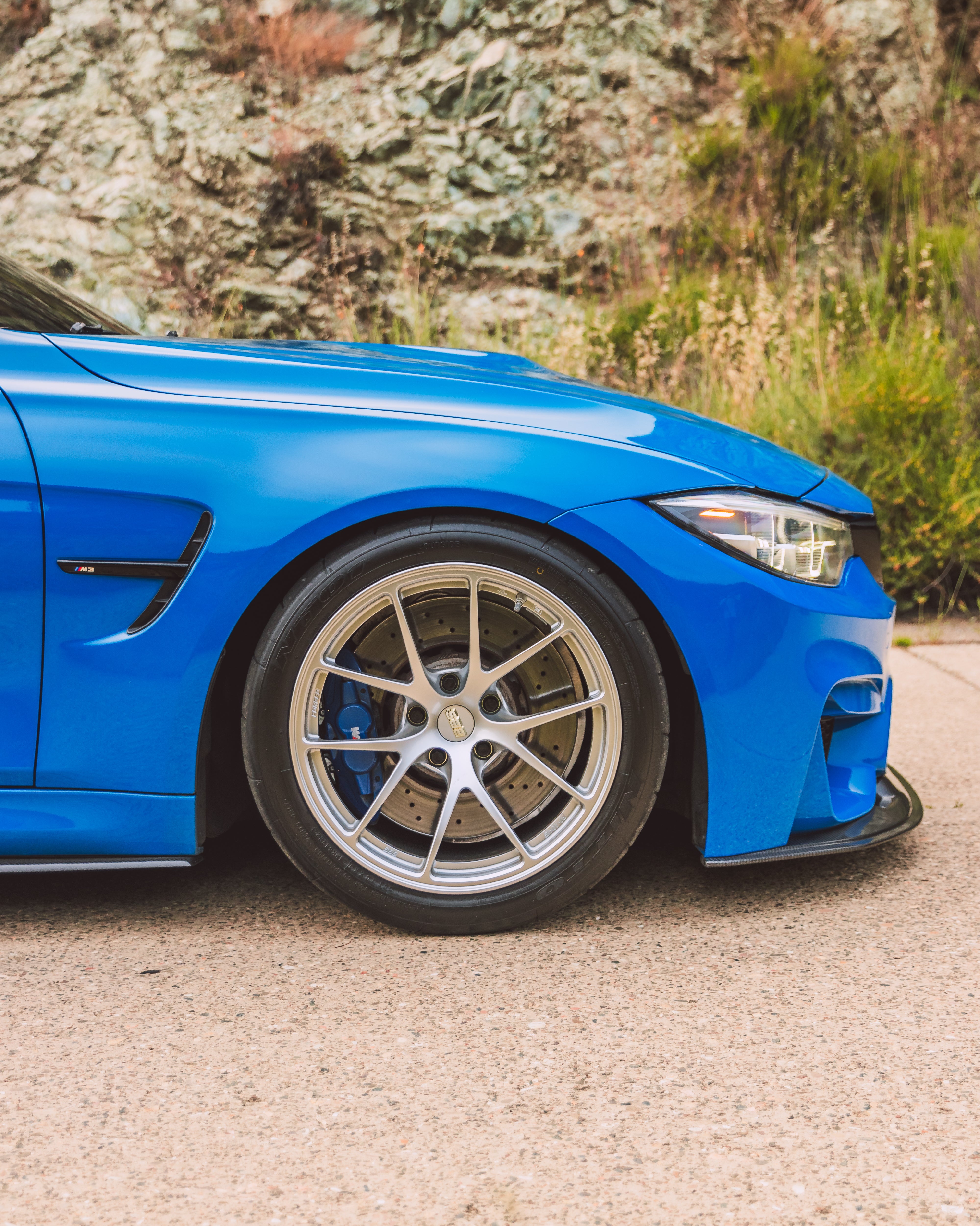 F8X M3/M4 J Style Carbon Fiber Front Lip - F80/F82/F83