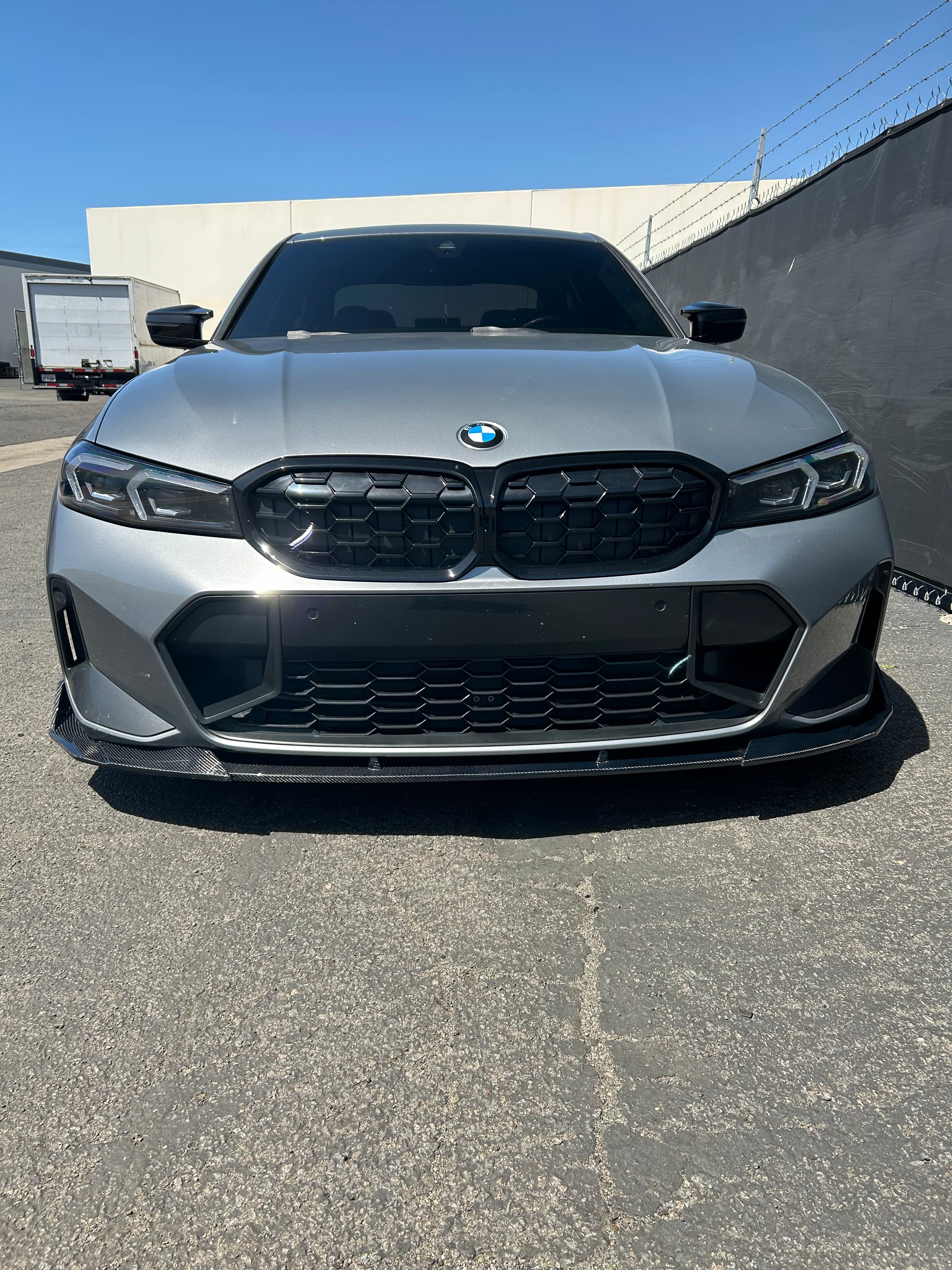 BMW G20 3 Series LCI V Style V1 3PC Carbon Fiber Front Lip