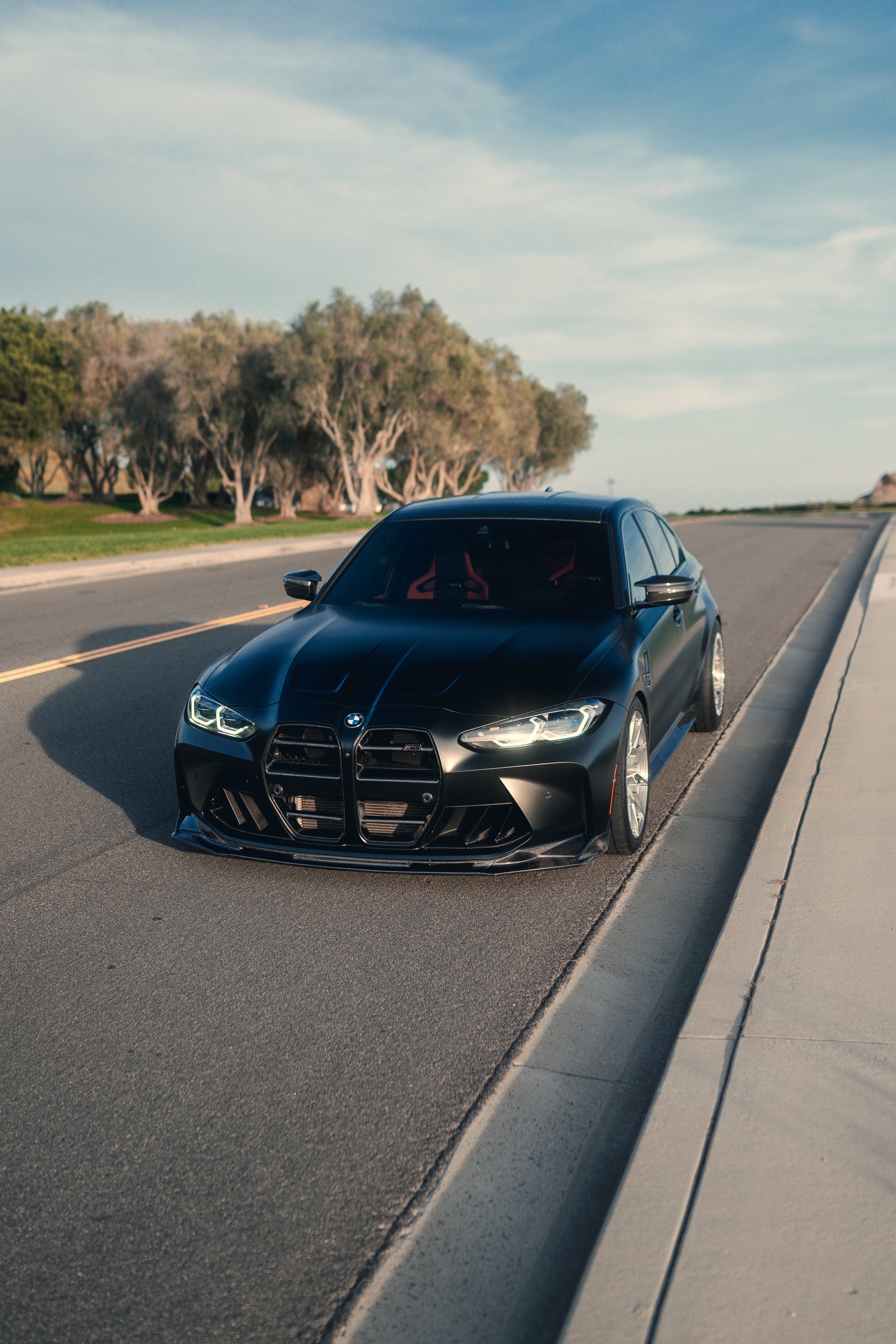 V Style V2 Carbon Fiber Front Lip 1PC- G8X M3/M4