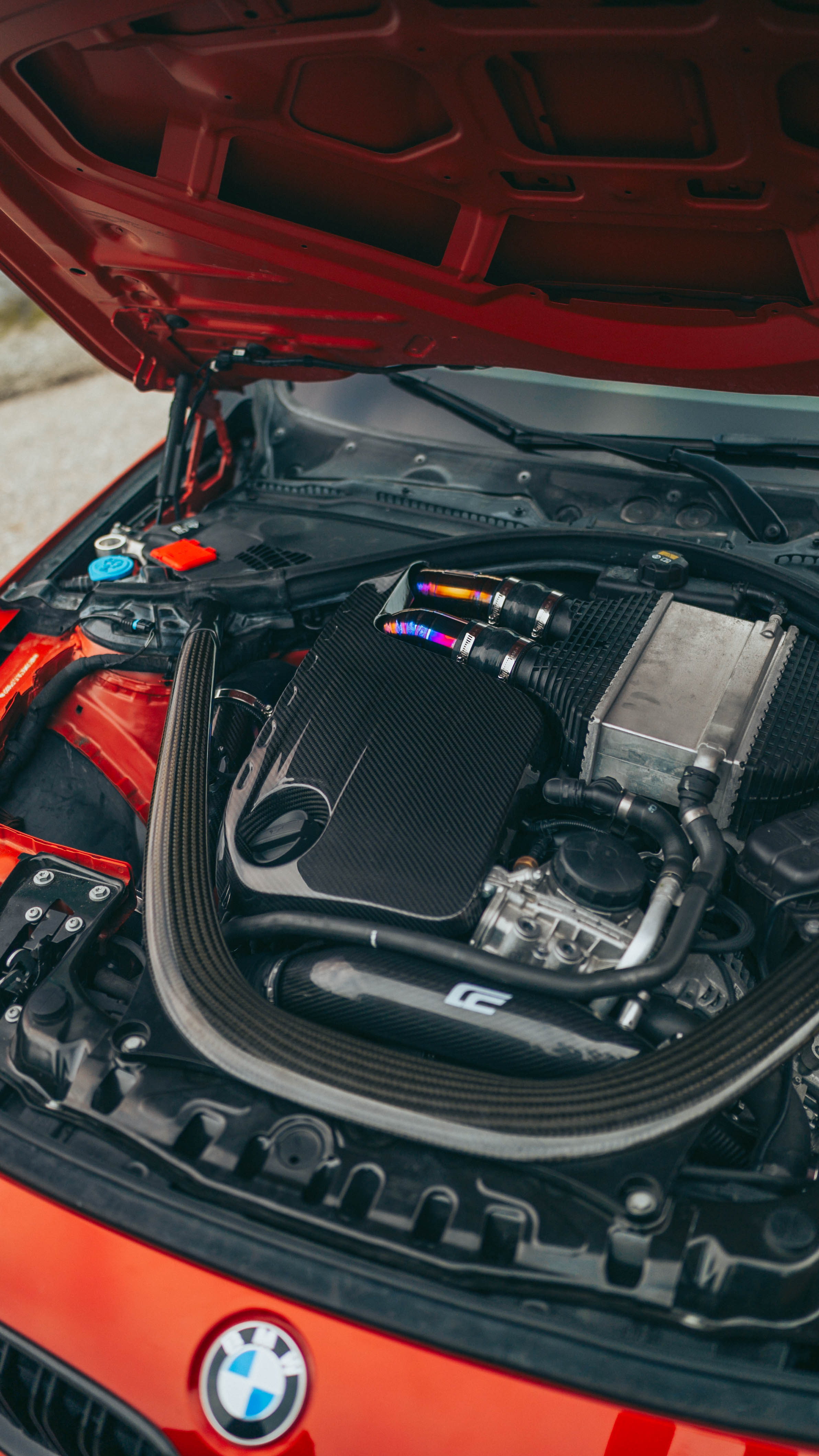 BMW S55 Carbon Fiber Engine Cover – F80 M3 / F82 F83 M4 | Cen‑Cal