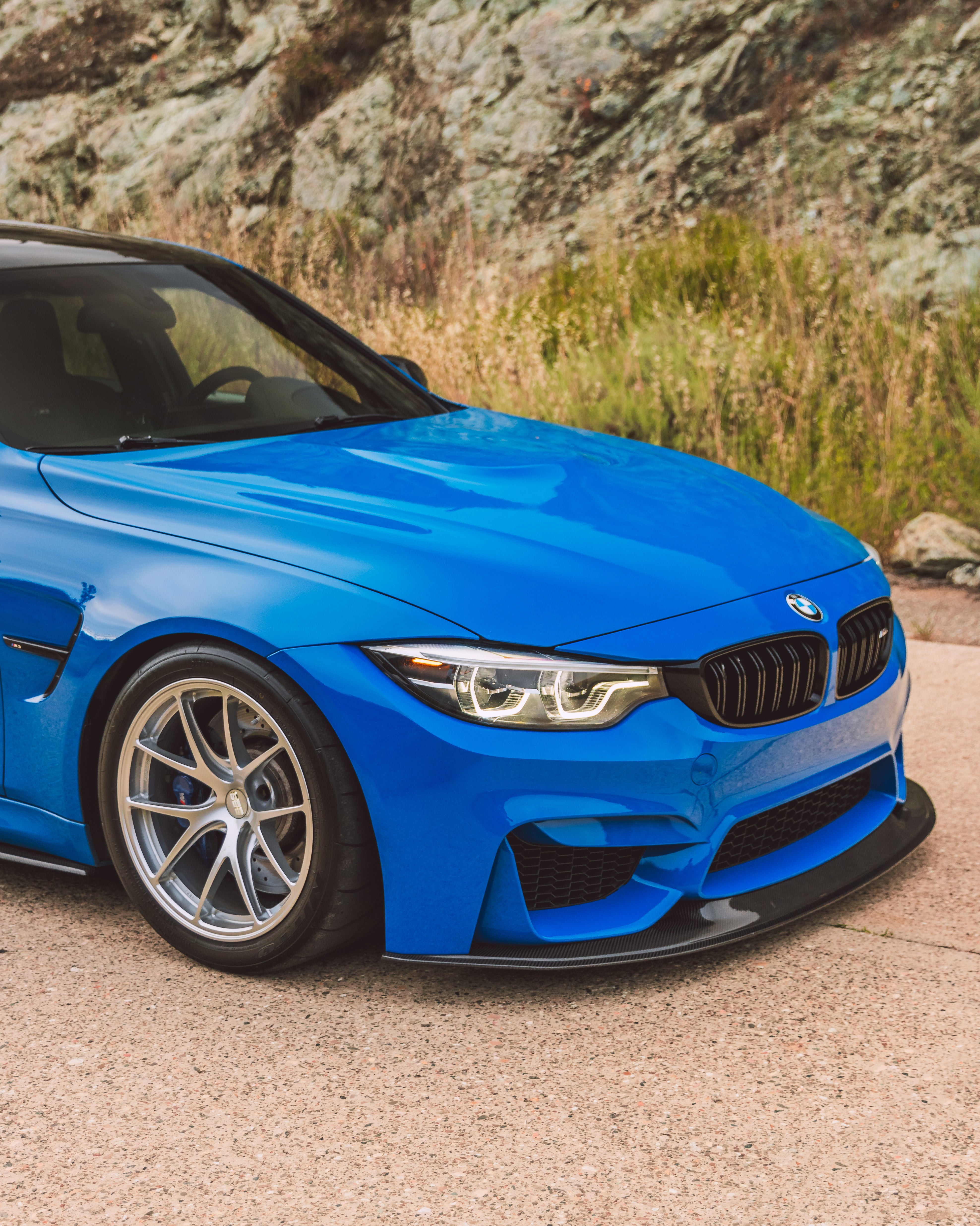 F8X M3/M4 J Style Carbon Fiber Front Lip - F80/F82/F83