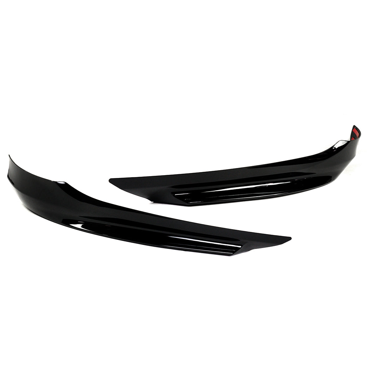 E90/E91 3 Series Gloss Black Front Bumper Splitters (base bumper)