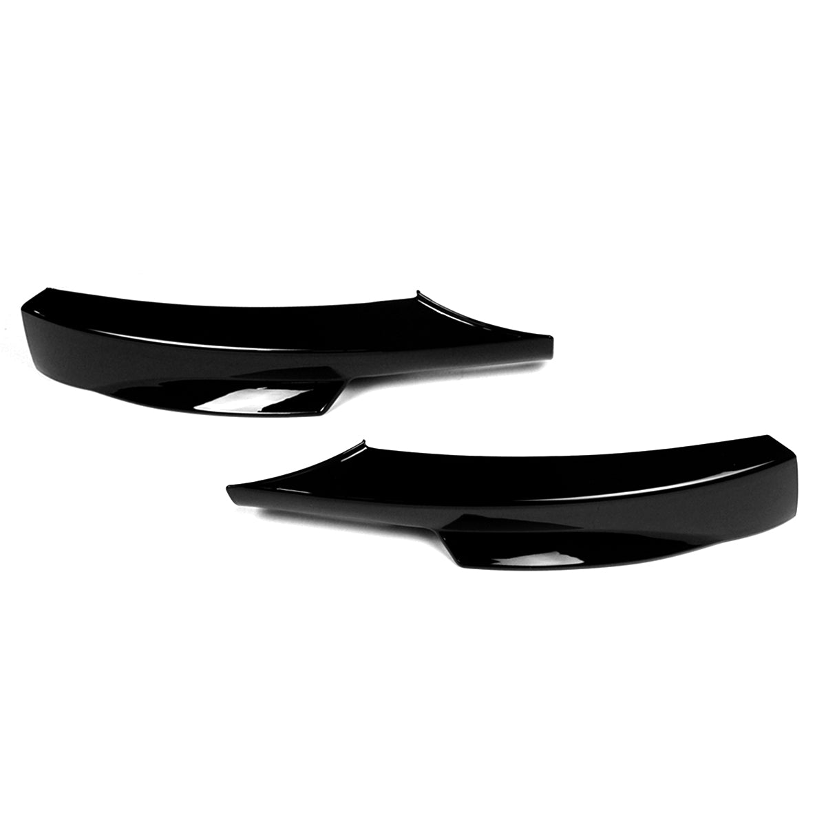 E90/E91 3 Series Gloss Black Front Bumper Splitters (M Sport)