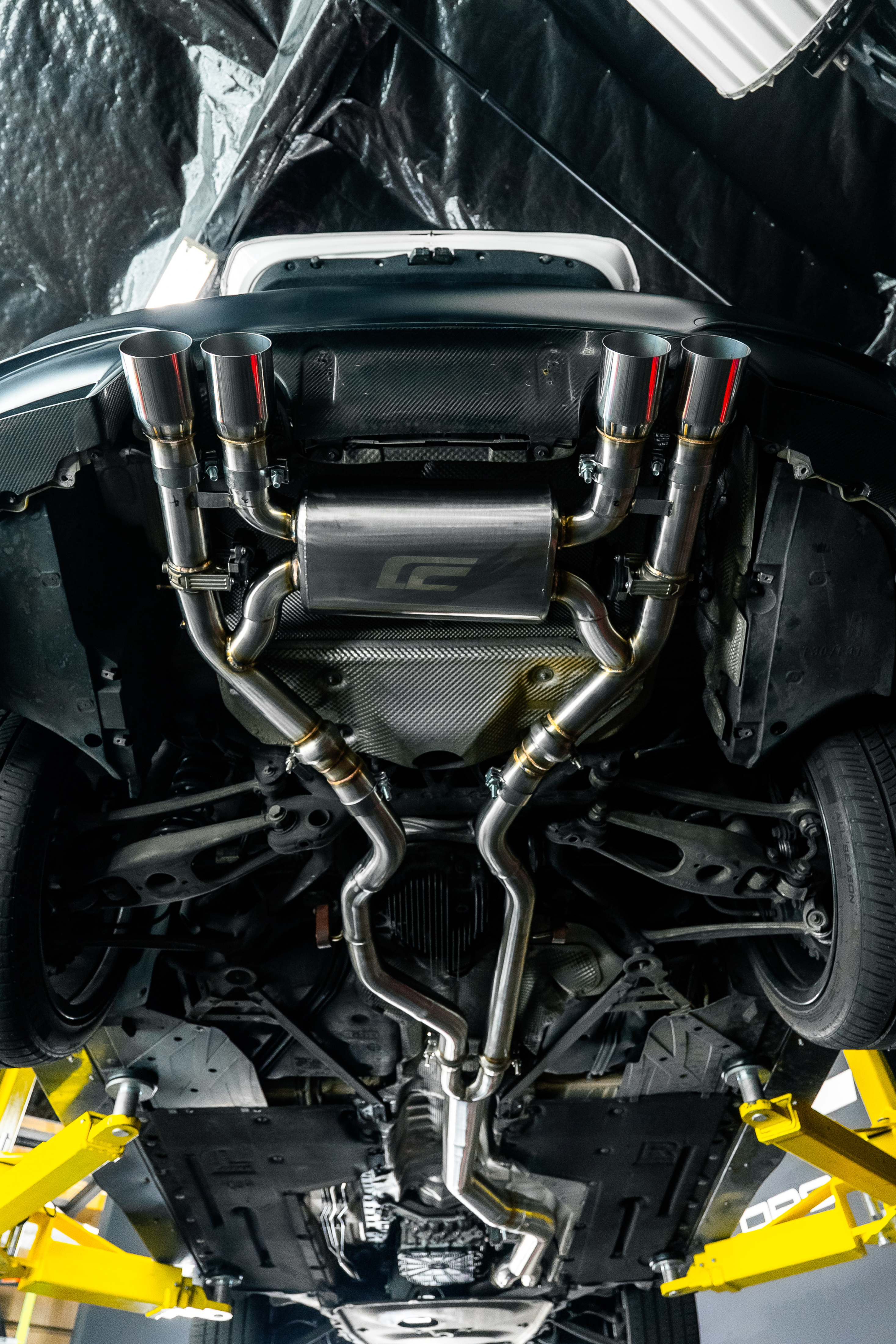 BMW F8X M3/M4/M2C S55 CenCal Valved Stainless Steel Catback Exhaust