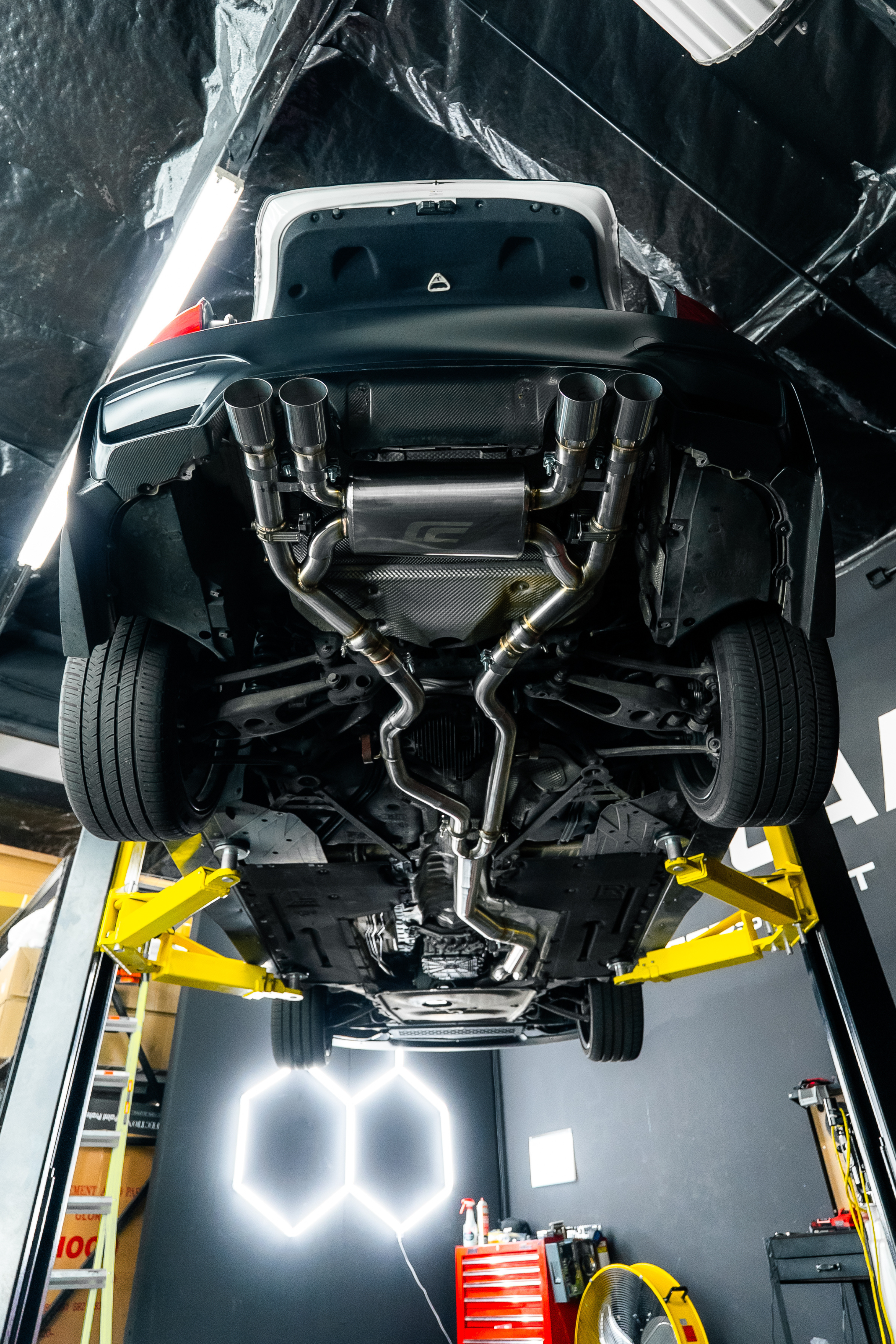 BMW F8X M3/M4/M2C S55 CenCal Valved Stainless Steel Catback Exhaust