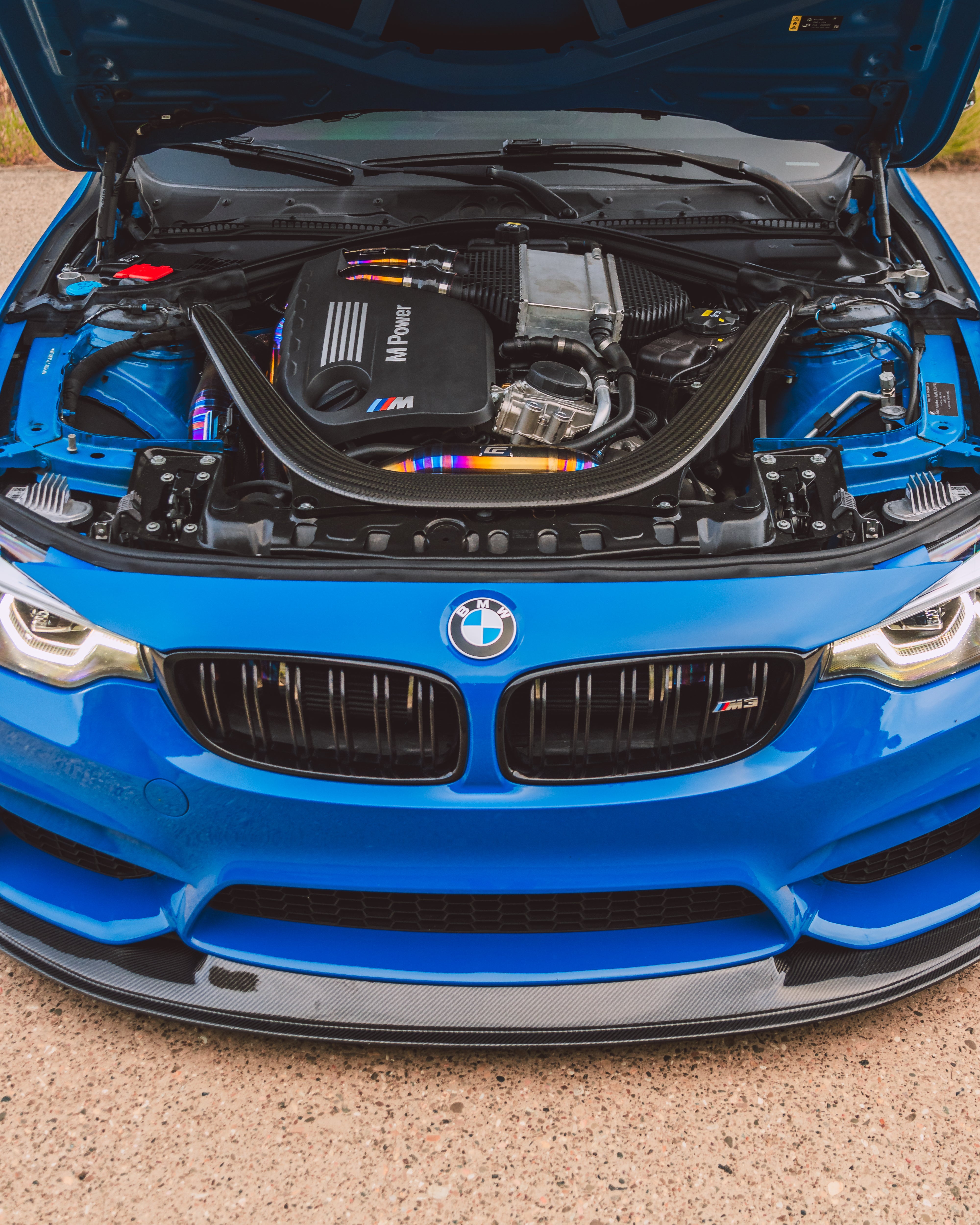F8X M3/M4 J Style Carbon Fiber Front Lip - F80/F82/F83
