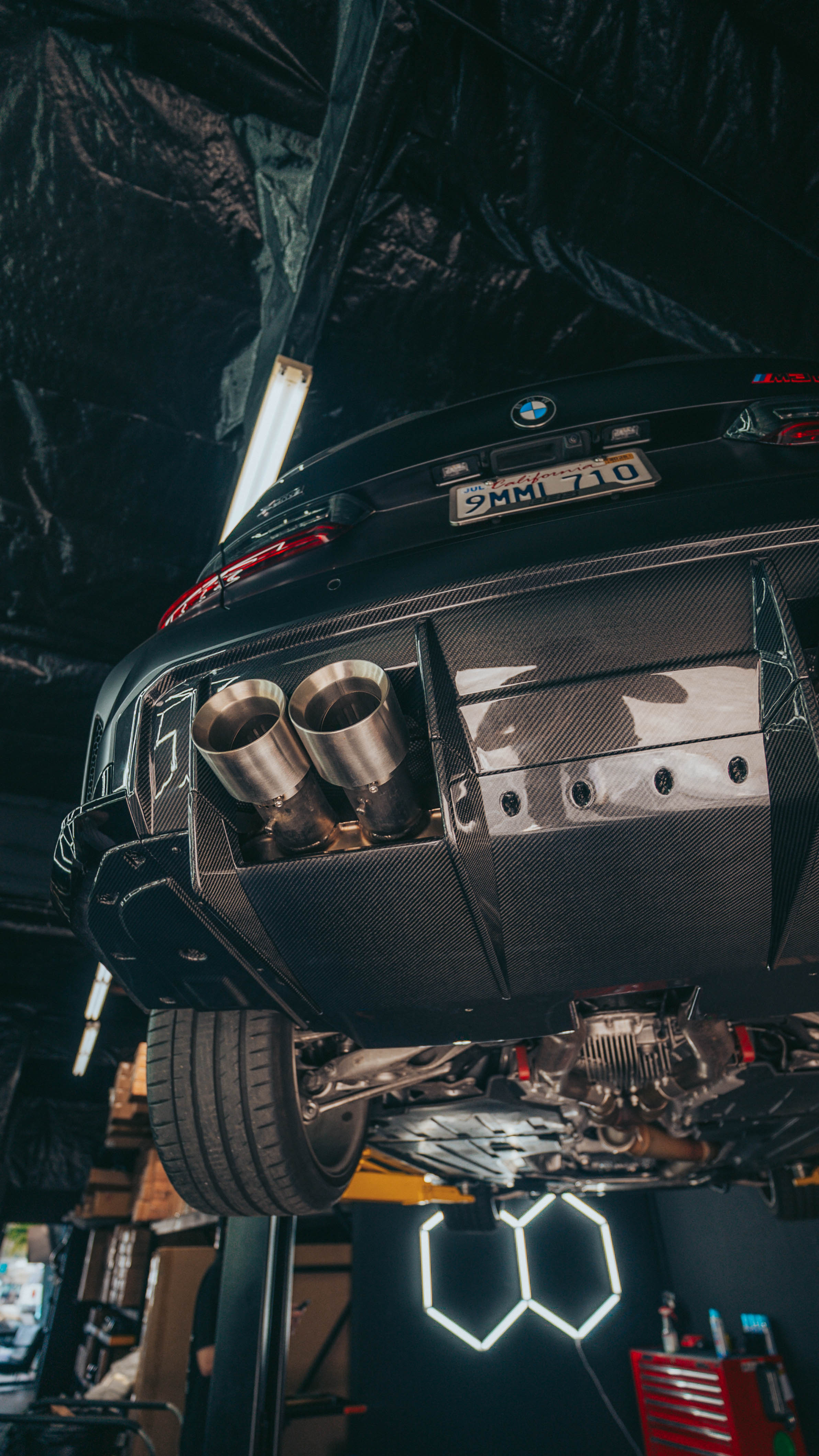 BMW G8X M3/M4 Carbon Fiber PSM Diffuser Undertray Kit 9 Pieces - G80 M3/ G82 G83 M4