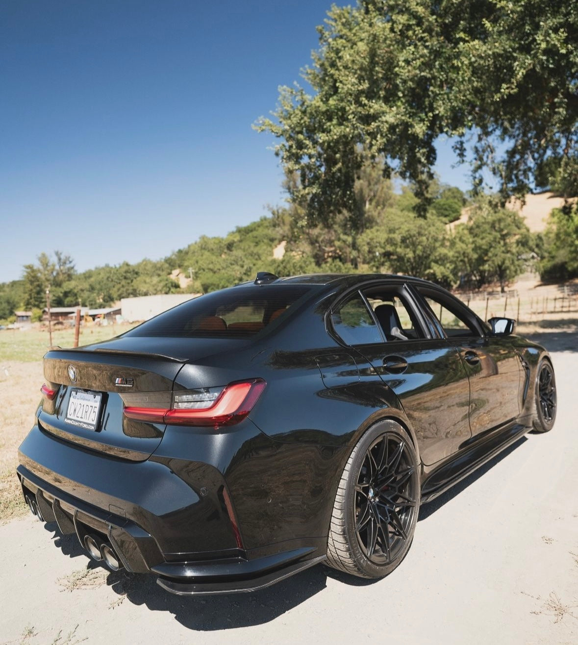 G80 M3 - Carbon Fiber Rear Bumper Extensions