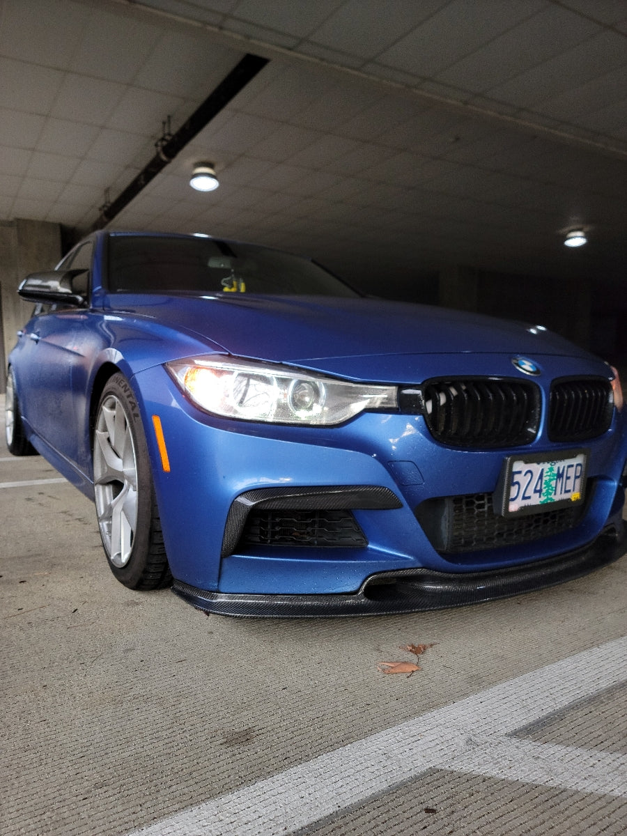 F30/F31 Carbon Fiber Upper Front Fangs (M Sport)