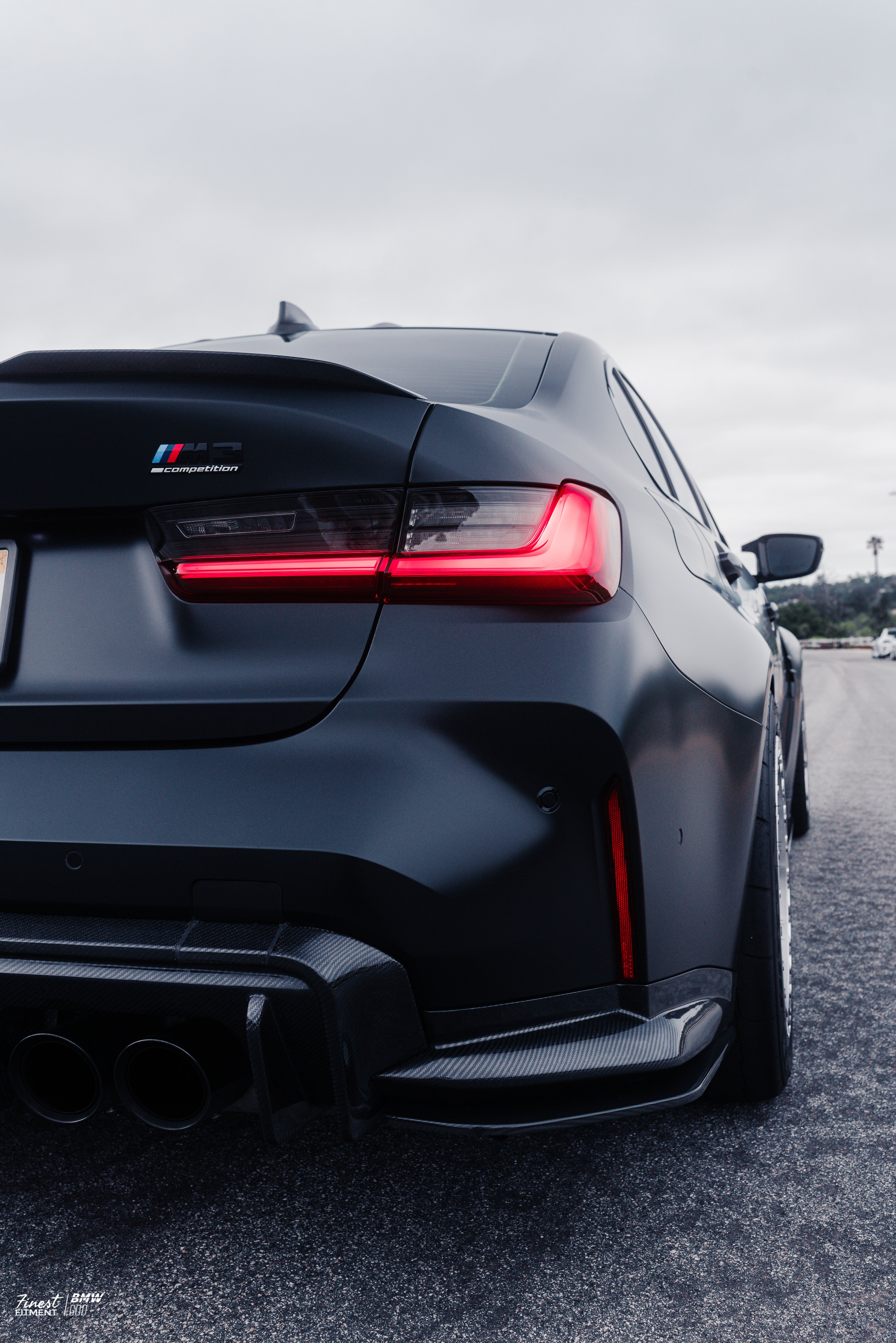 G80 M3 - Carbon Fiber Rear Bumper Extensions