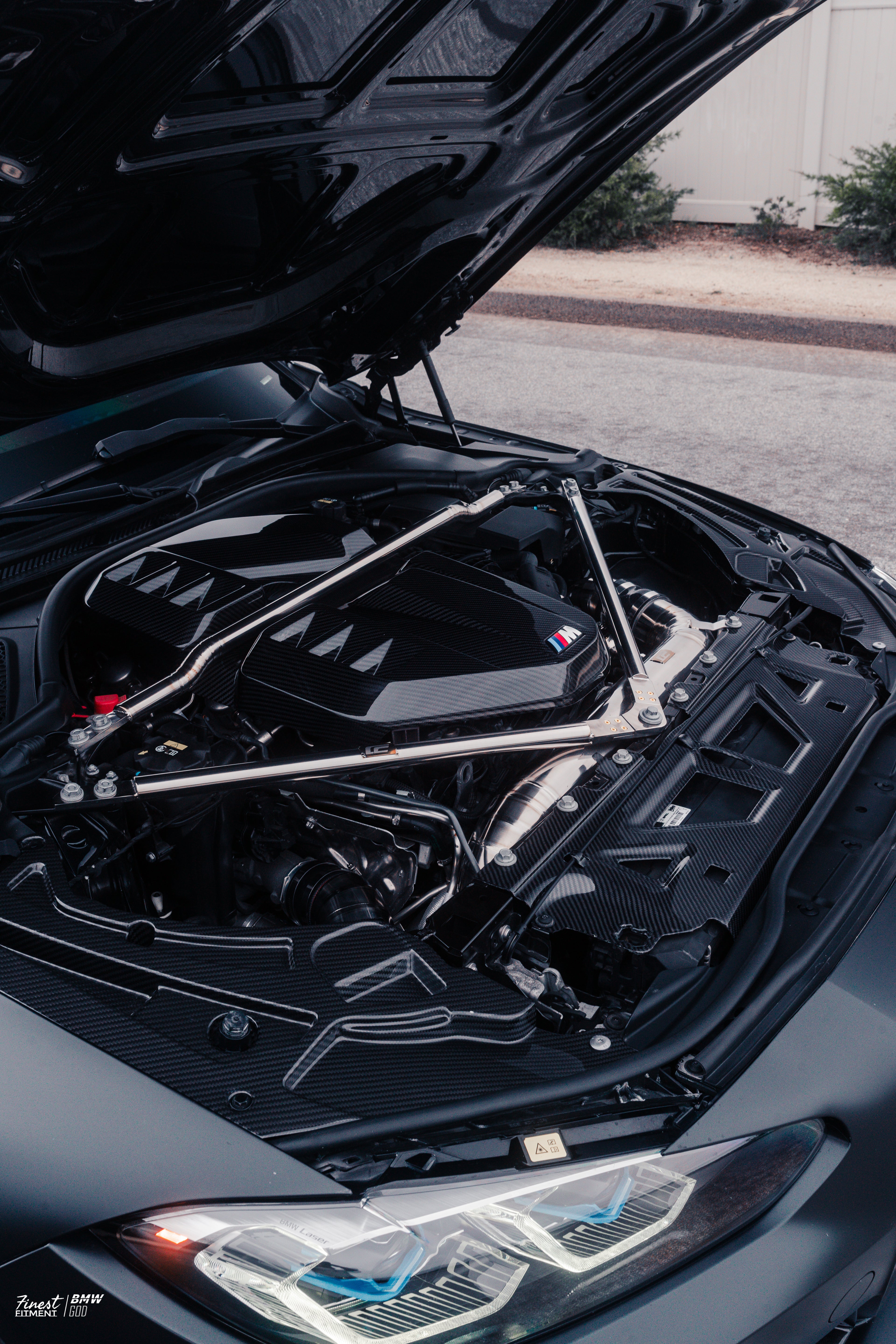 Cen-Cal Motorsport Carbon Fiber Engine Bay Shrouds – BMW G87 M2 / G80 M3 / G82 G83 M4