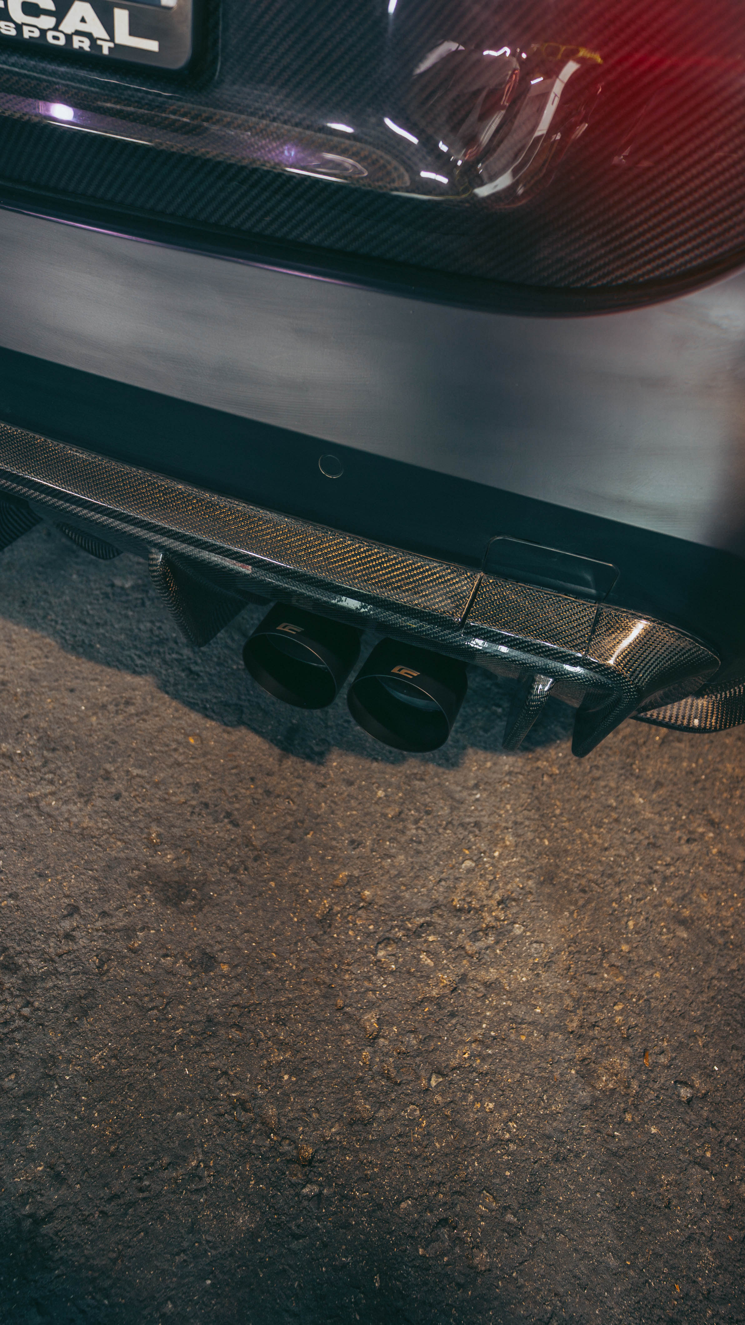 G8X M2/M3/M4 CenCal 4 Inch Exhaust Tips Flat Cut Single Wall - G87 M2/G80