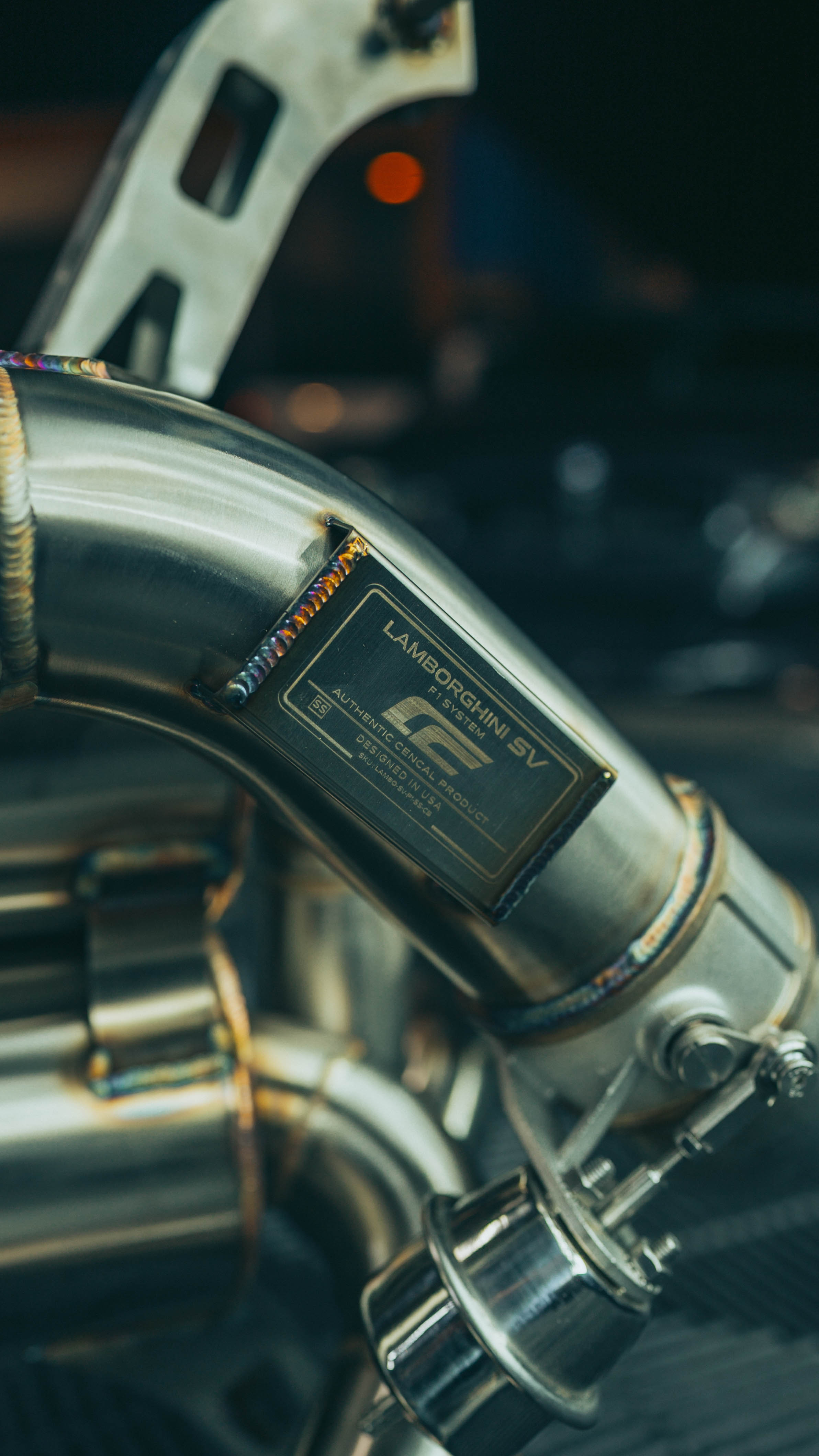 CenCal Motorsport Lamborghini SV F1 System branded label - Designed in USA