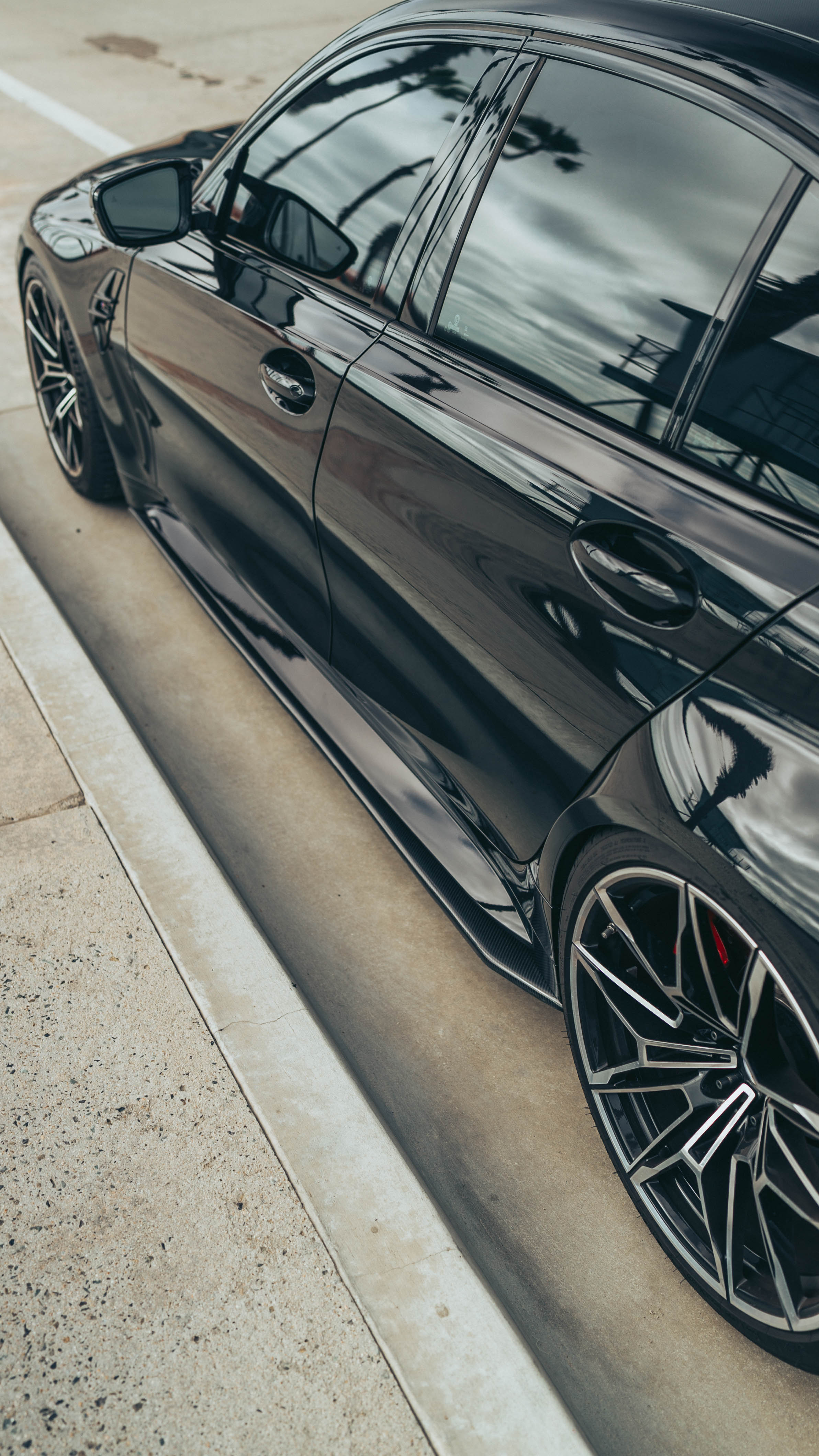 R1 Carbon Fiber Side Skirt Extensions – BMW G80 M3 / G20 3 Series