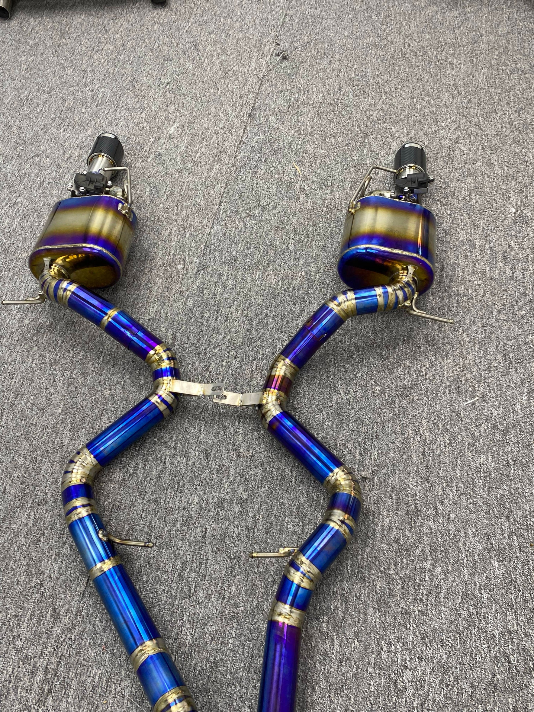 E9X 335i Cen-Cal Valved Exhaust System - Titanium - N54/N55