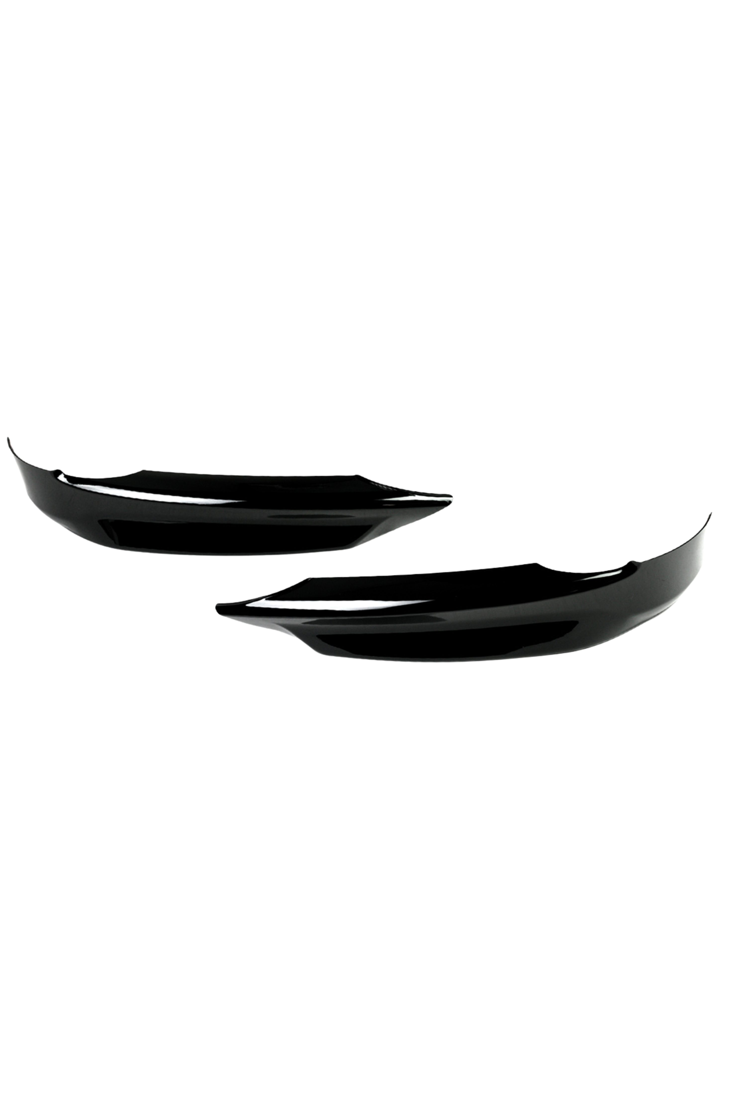 E90/E91 3 Series Gloss Black Front Bumper Splitters (base bumper)