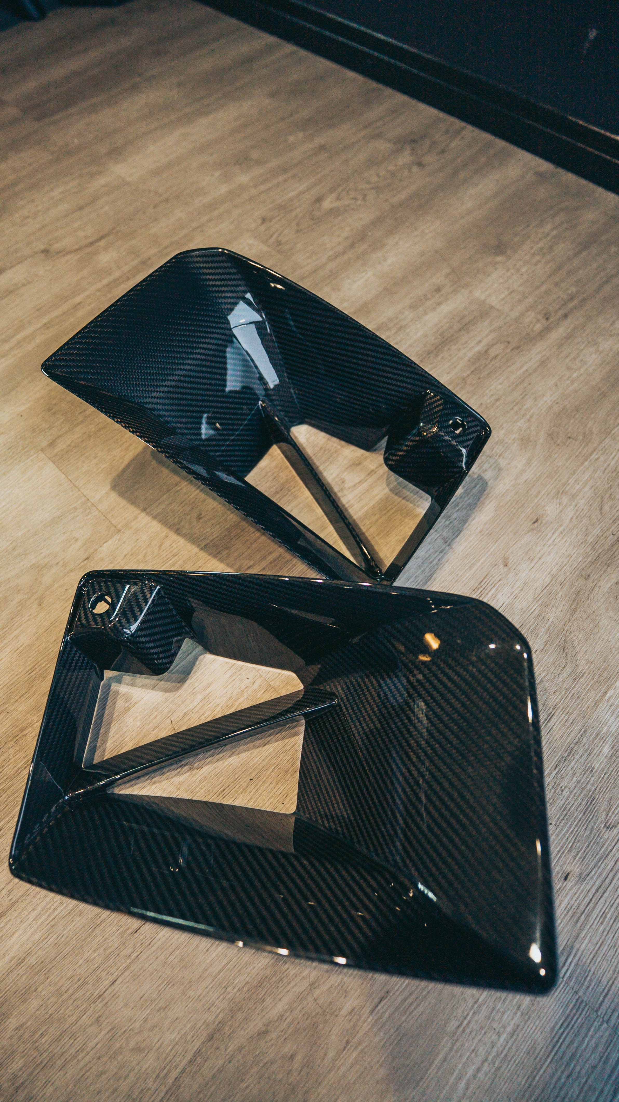 G87 M2 V2 Dry Carbon Fiber Front Bumper Air Inlets/Ducts