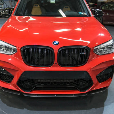 F97/F98 Black Competition 3PC Front Lip - X3M/X4M