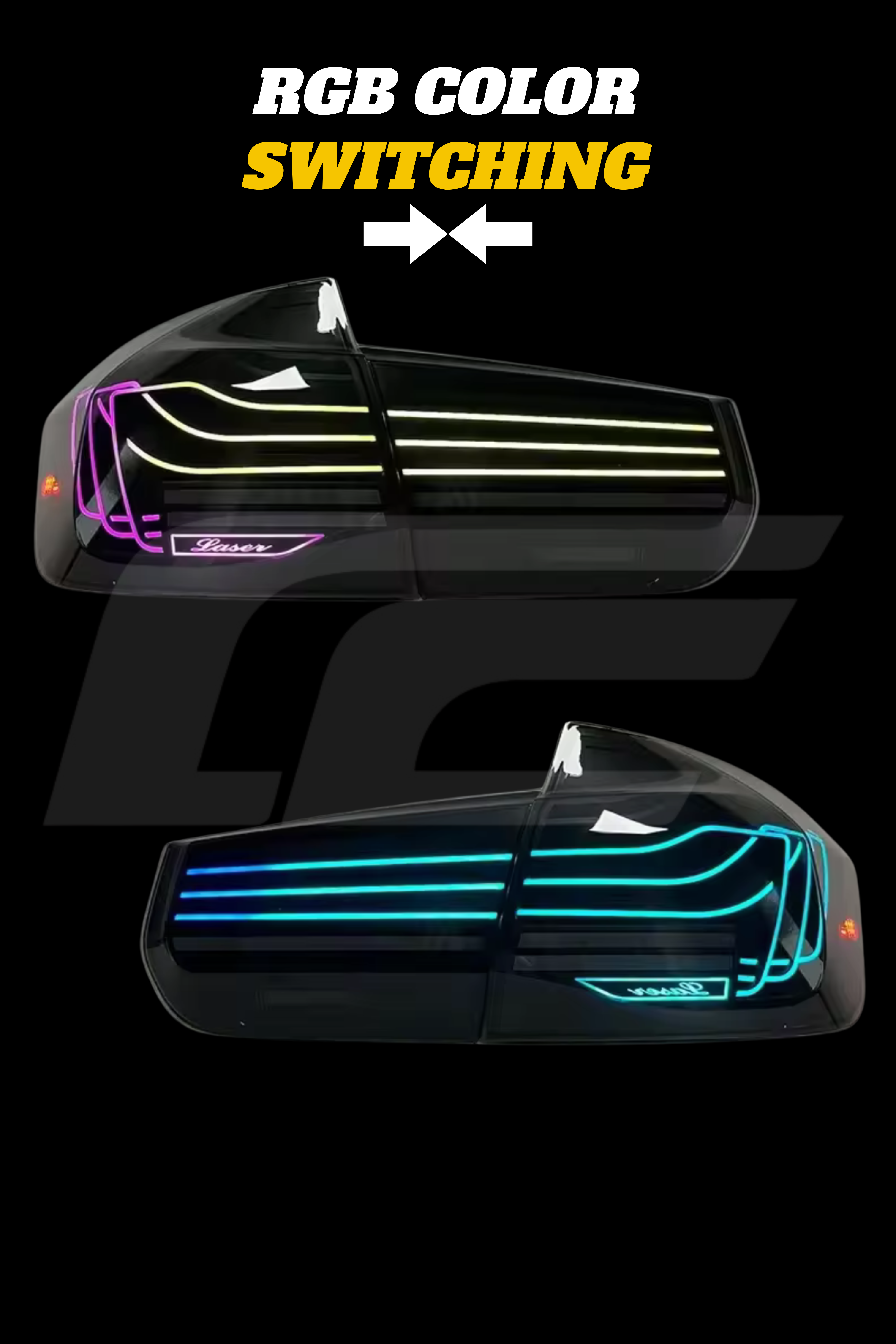 F80 M3 & F30 3 Series RGB Laser Taillights - Color Switching