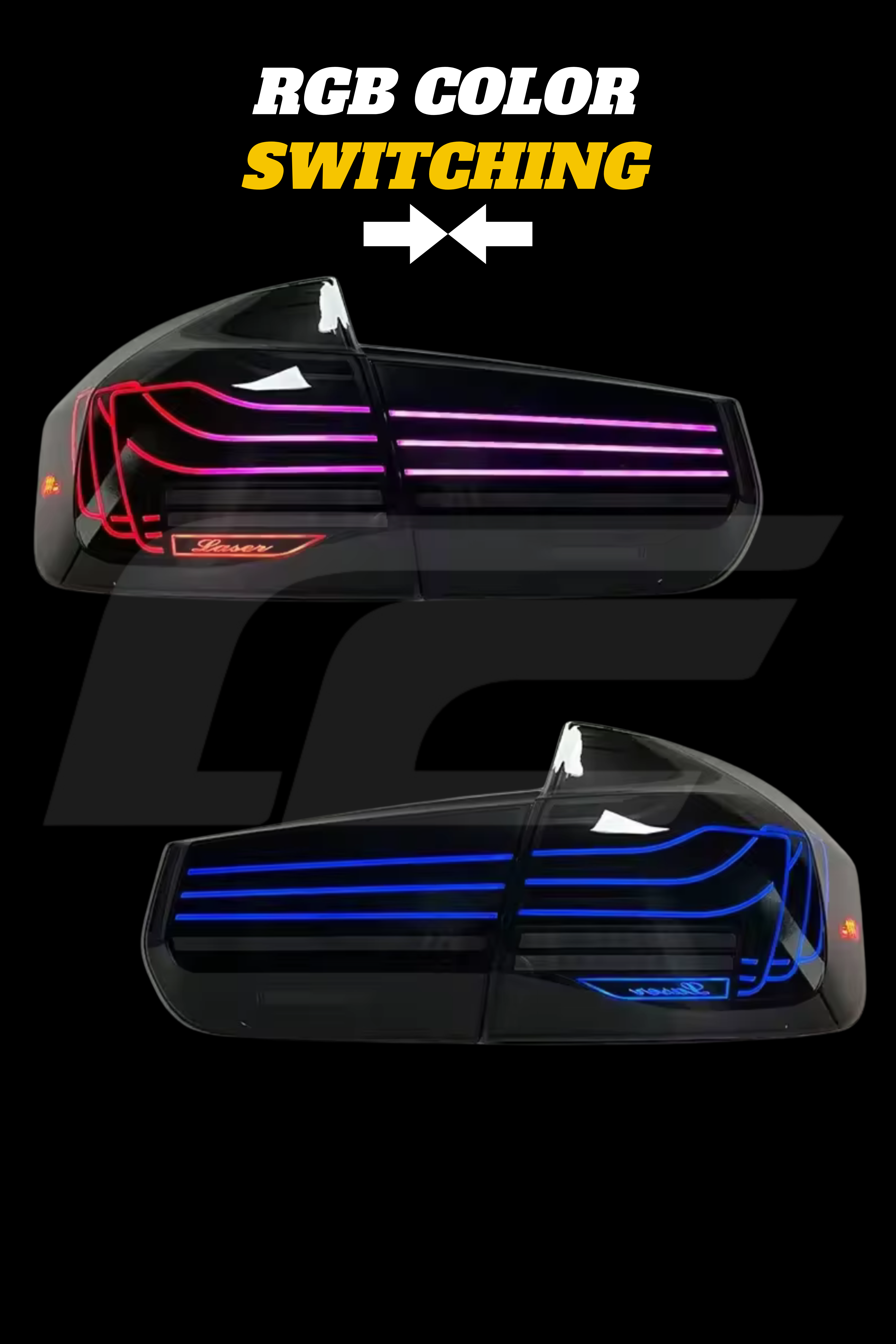 F80 M3 & F30 3 Series RGB Laser Taillights - Color Switching