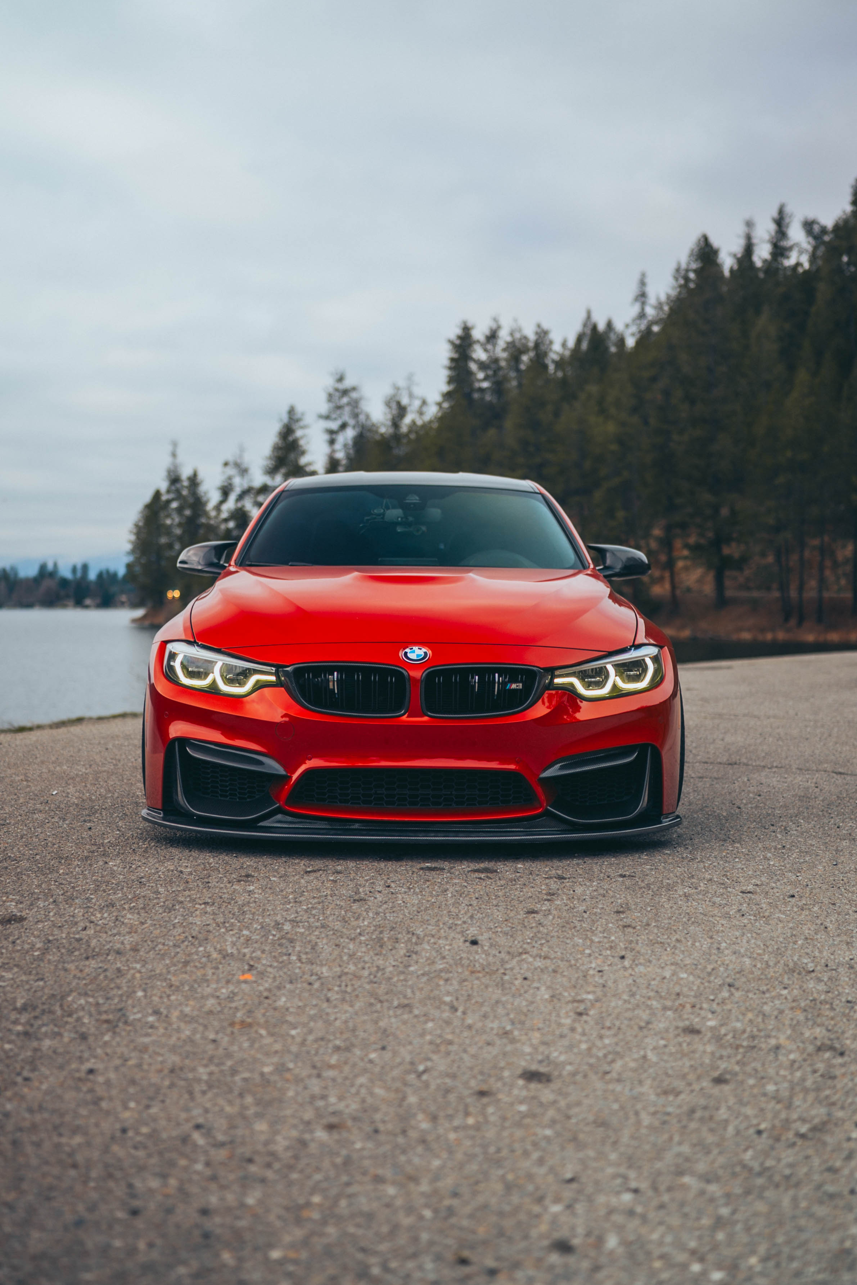 F80 M3 / F82 F83 M4 K Style Carbon Fiber Front Lip F8X