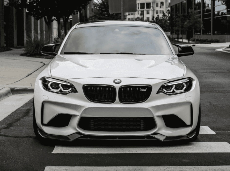 F87 M2 V Style Carbon Fiber Front Lip