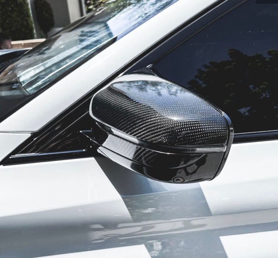 F90 M5 Carbon Fiber Mirror Cap Replacements