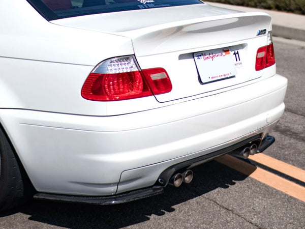 E46 M3-MX Carbon Fiber Rear Bumper Extensions