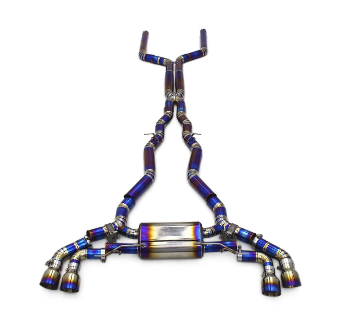 F90 M5 Cen-Cal Valved Catback Exhaust - Titanium