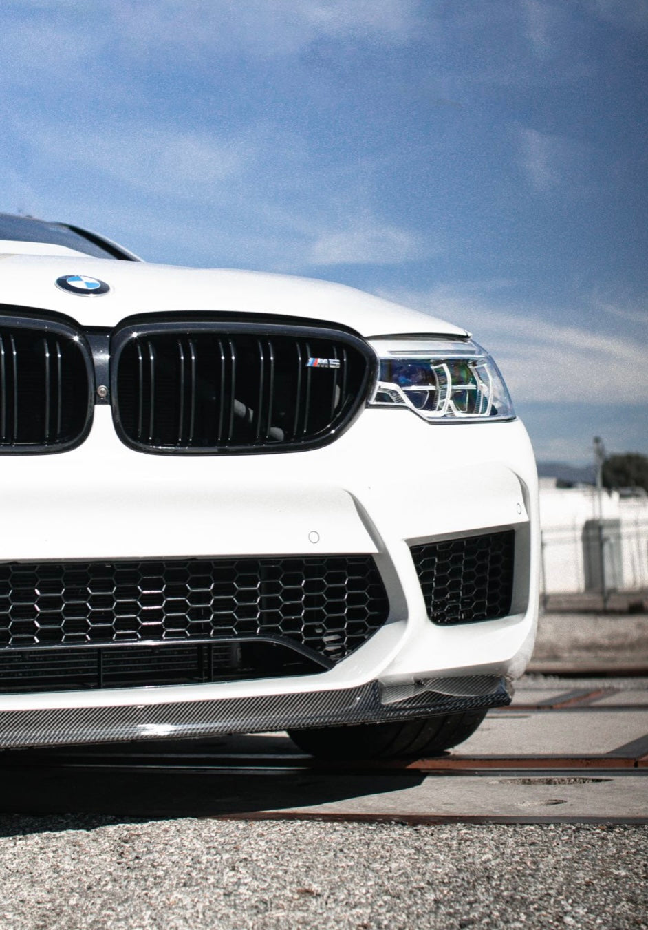 F90 J Style Carbon Fiber Front Lip