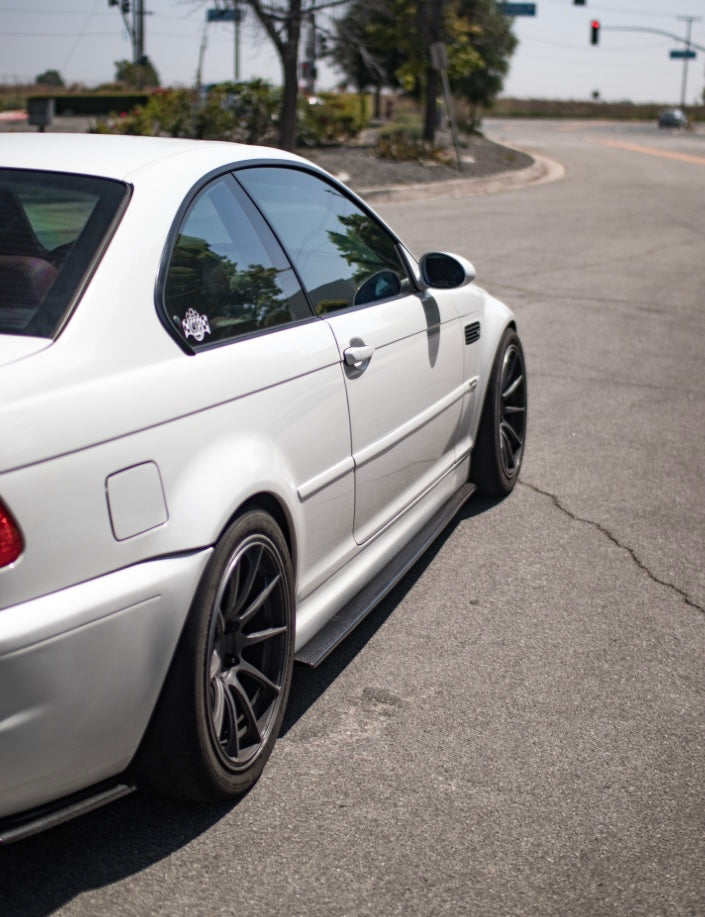 E46 M3-Carbon Fiber Side Skirt Extensions