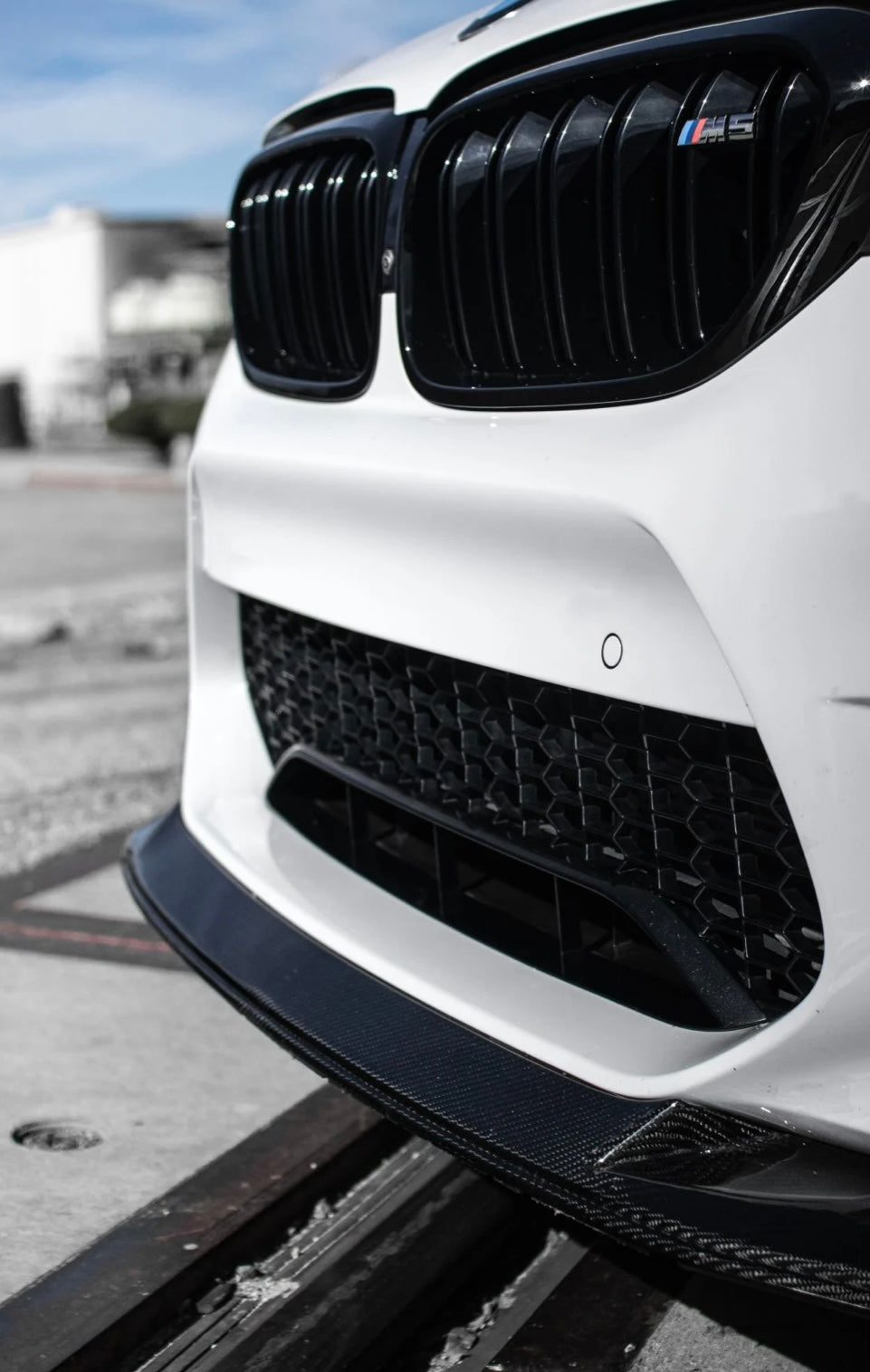 F90 J Style Carbon Fiber Front Lip