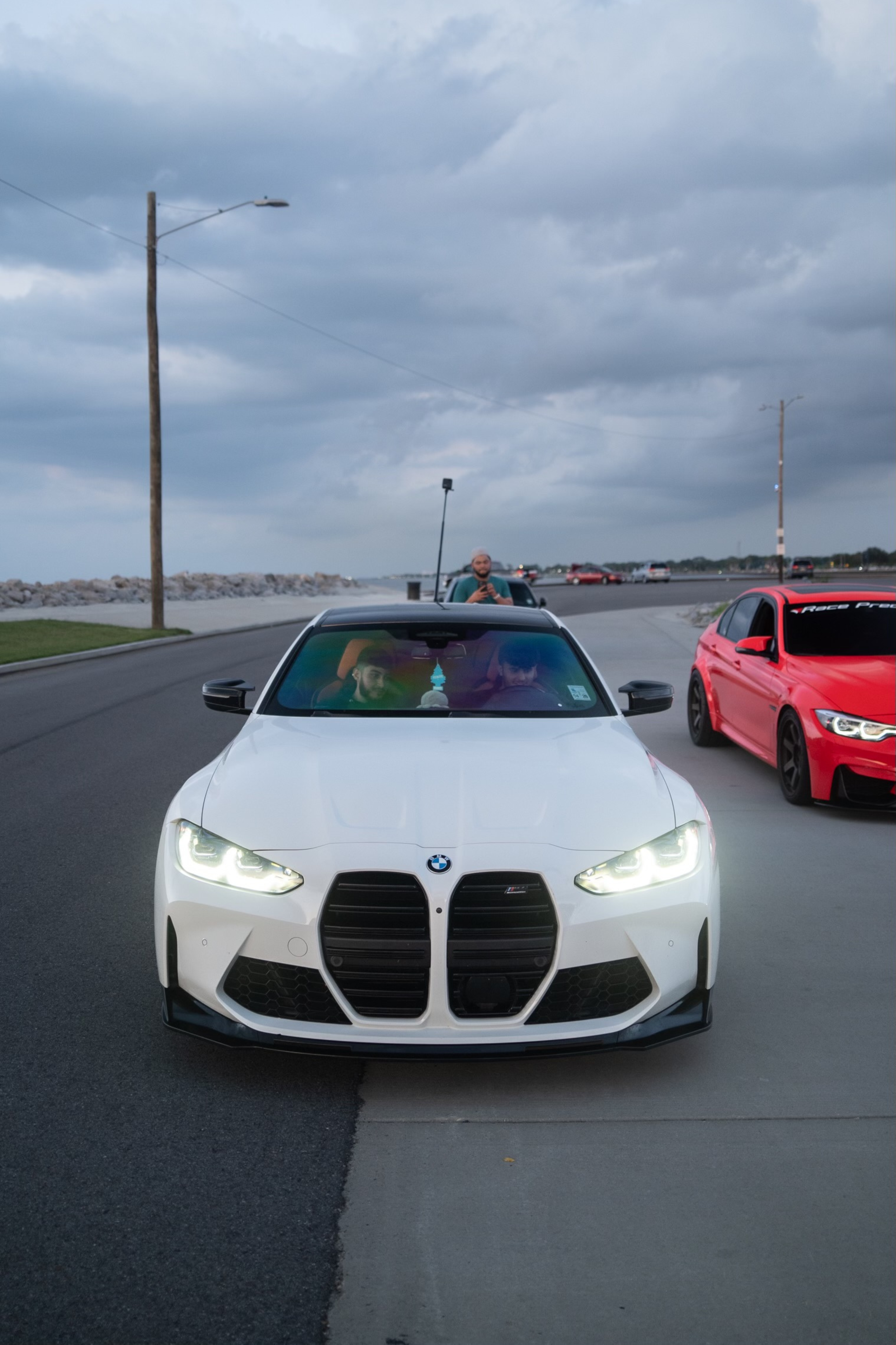 G8X M3/M4 Gloss Black V Style Front Lip - G80/G82/G83