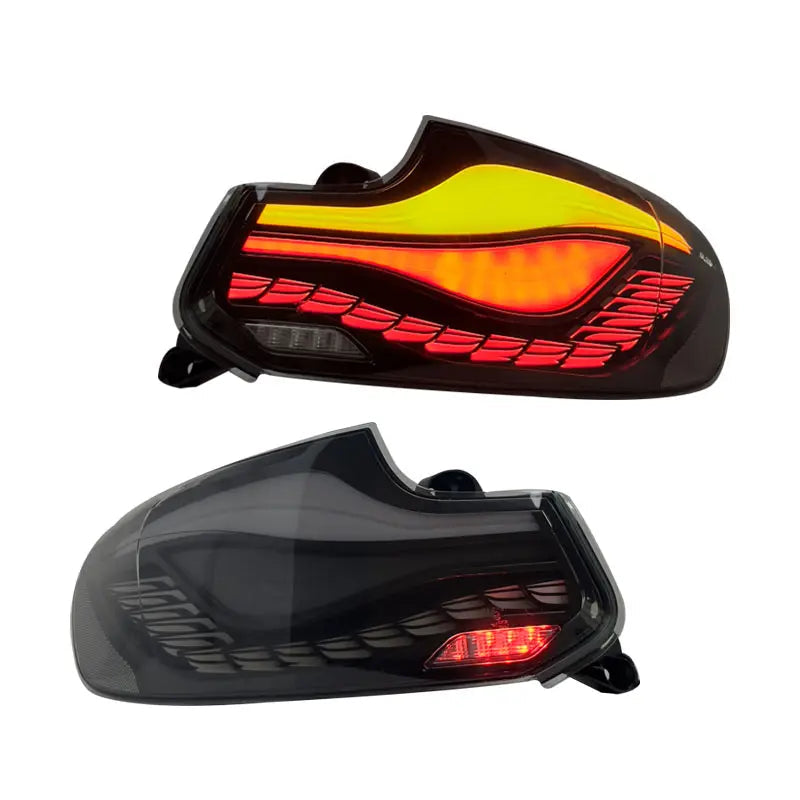 CenCal Motorsport Clear Dragon Scale LED Taillights for BMW 2 Series (2014–2021)
