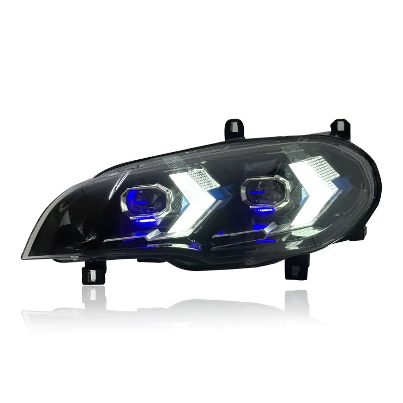 CenCal Motorsport Laser-Style LED Headlights for BMW X5 E70 (2007–2013)