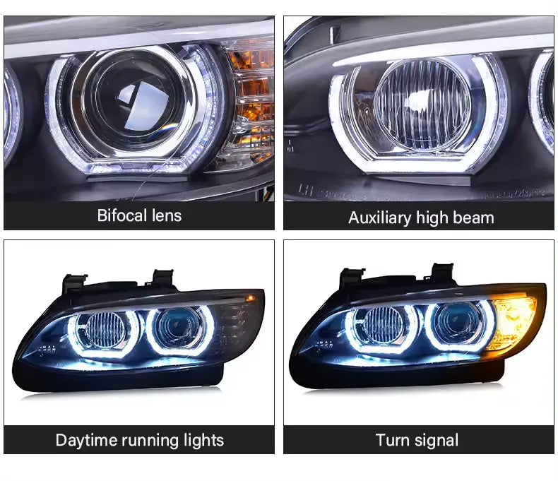 CenCal Motorsport LED Angel Eye Headlight Assembly for BMW M3 E92/E93 (2006–2012)